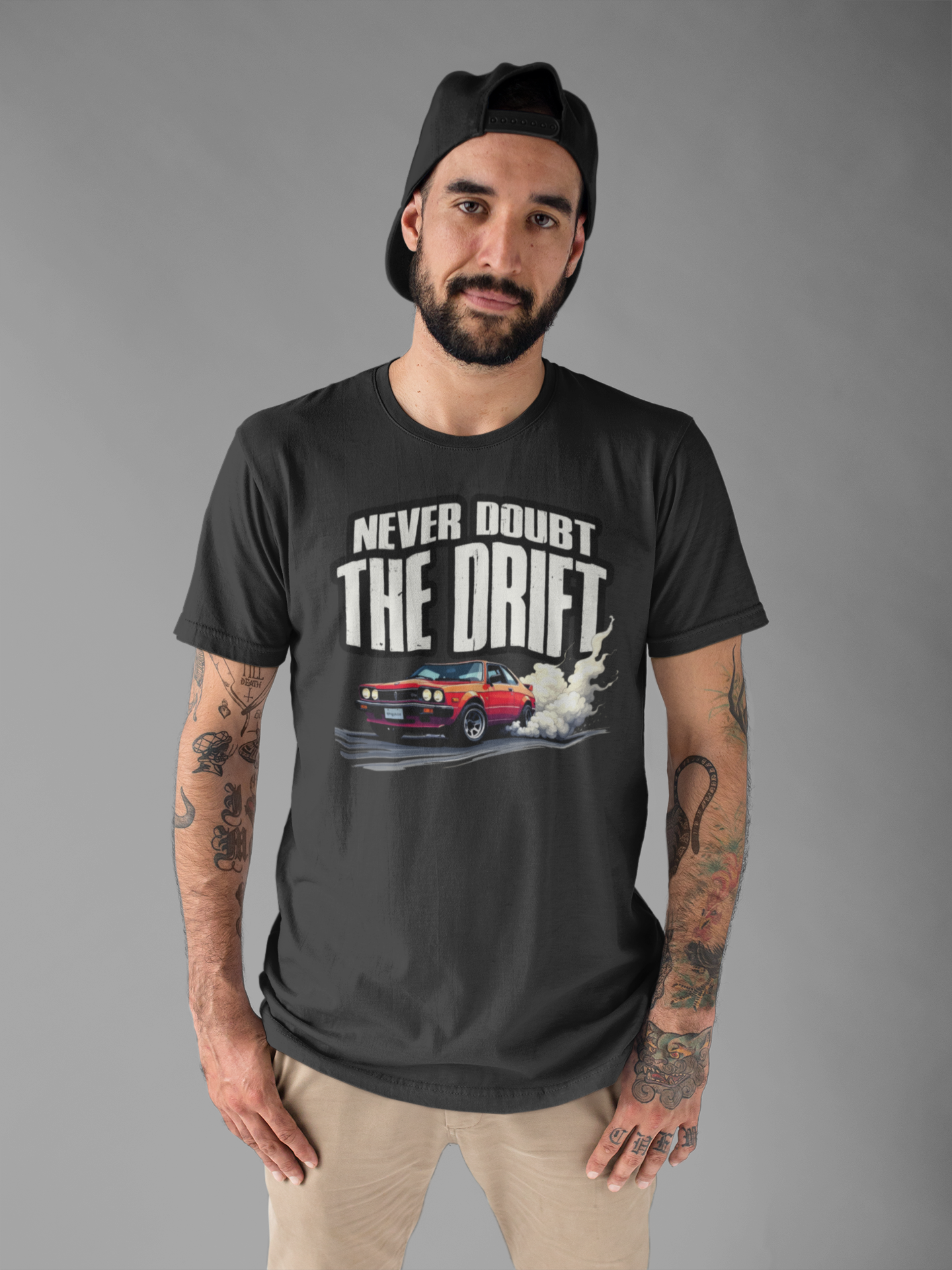 Never Doubt the Drift JDM Car Retro Racing Smoke Motion T-Shirt