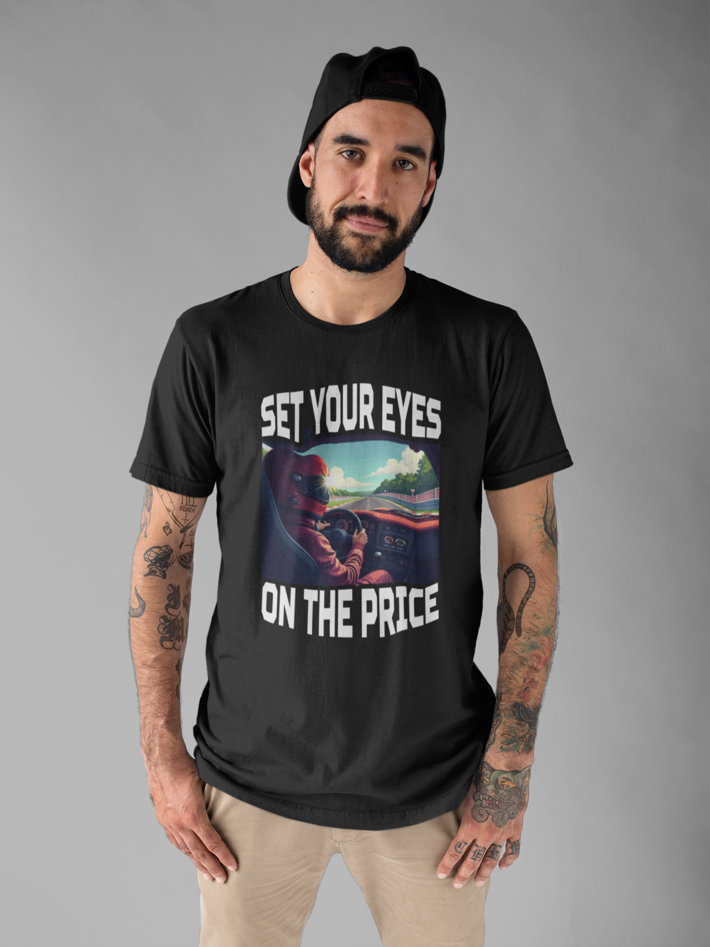 Helmet Visor POV Tee, Racing Fan Graphic Shirt, Driver Perspective Tee, Speed Junkie Style, Motorsport Gift