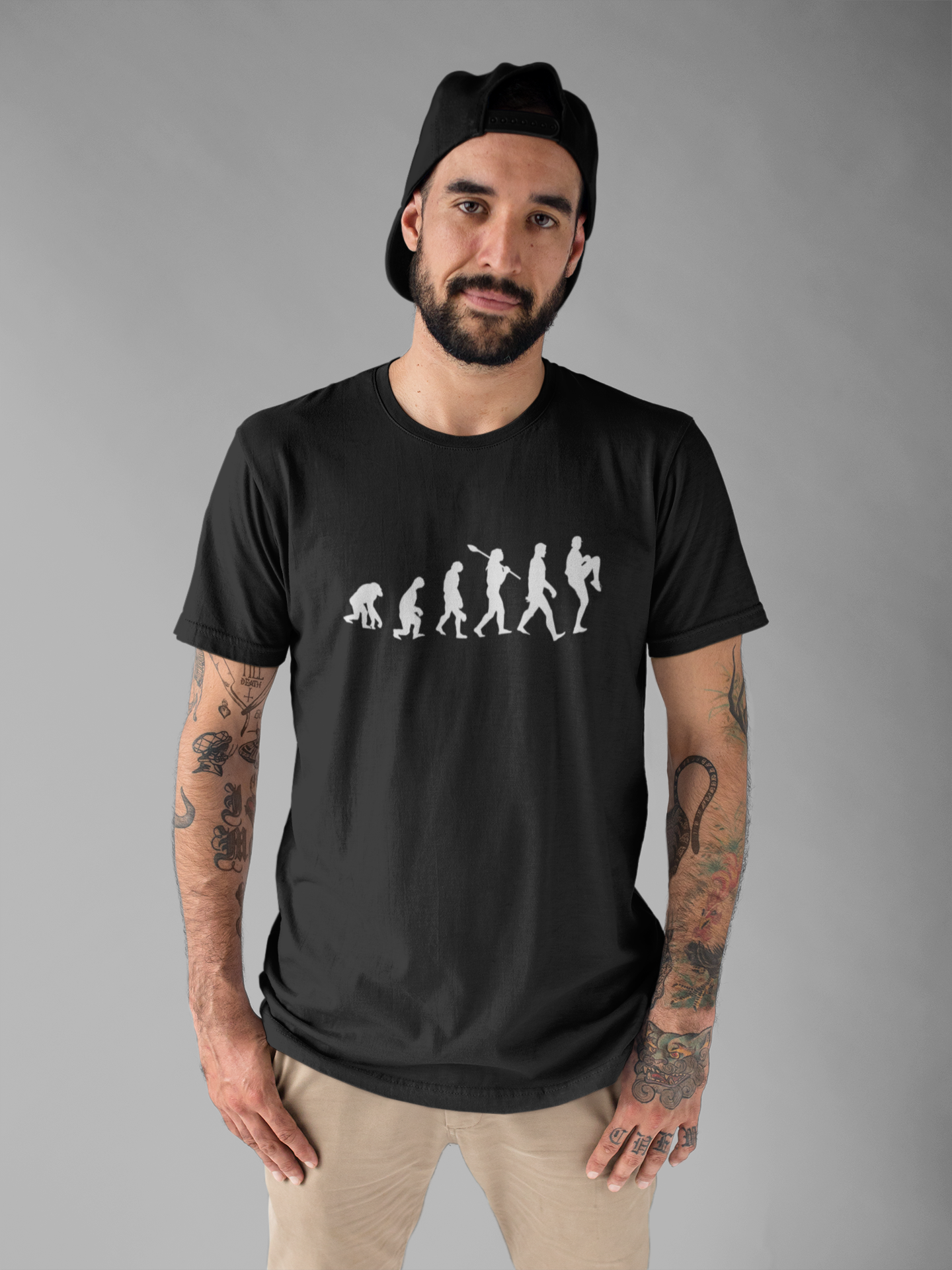 Ape To Human Baseball Evolution Tshirt Graphic Evolution from Ape to Human to Baseball Player