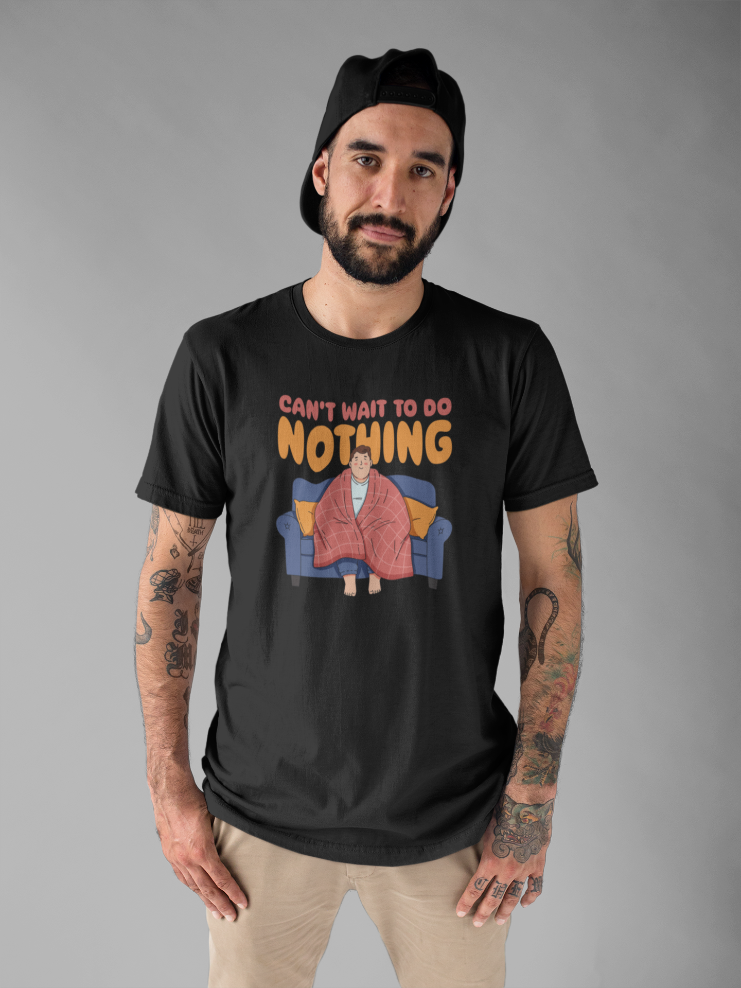 Can’t Wait to Do Nothing Tee, Lazy Weekend Shirt, Relaxation Mode Graphic Tee, Chill Vibes Top, Me Time Gift