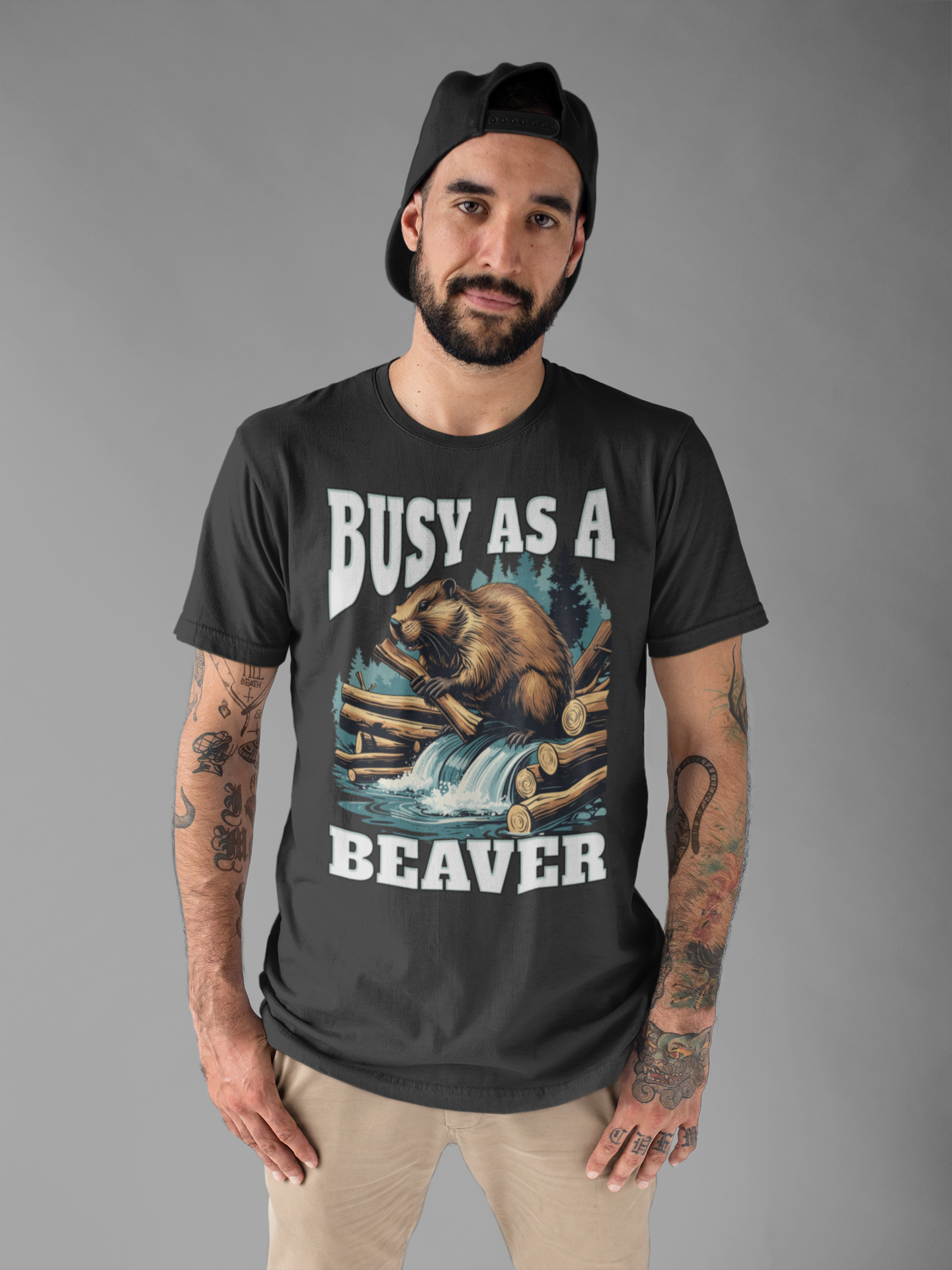 Busy as a Beaver Funny Workaholic T-Shirt
