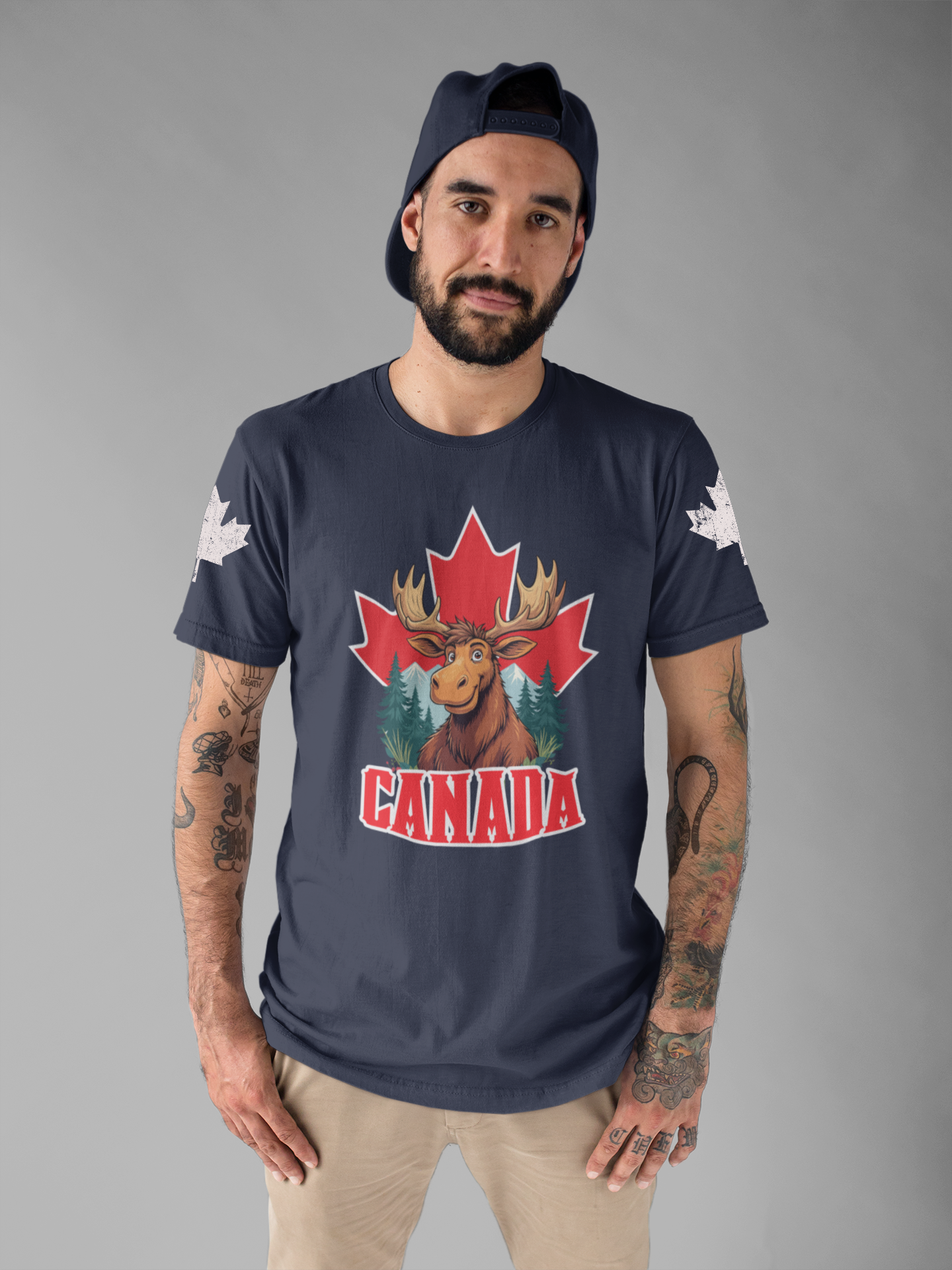 Canada Maple Moose Cartoon T-Shirt