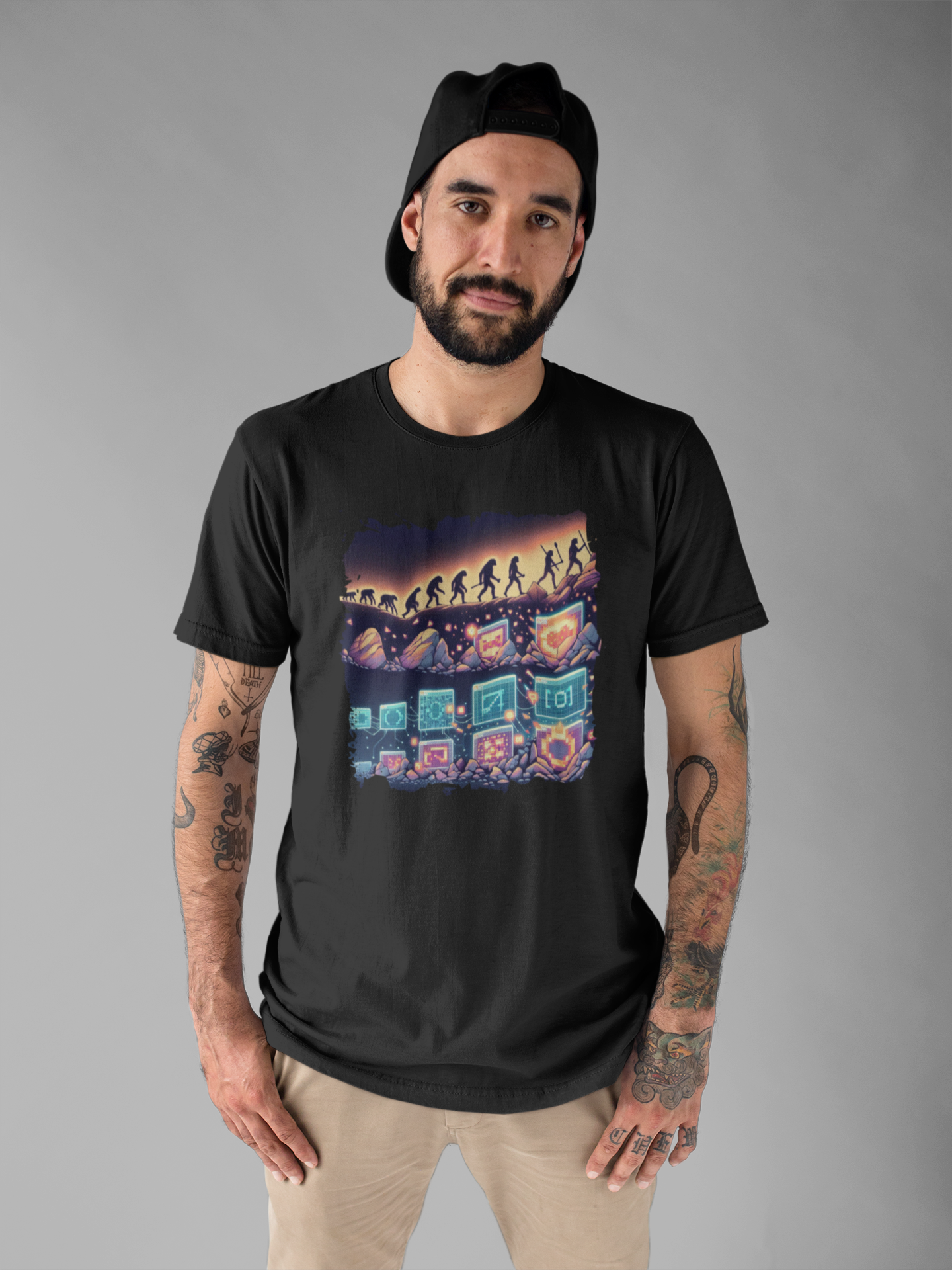 Cave Art to NFTs: The Evolution of Creativity Tshirt