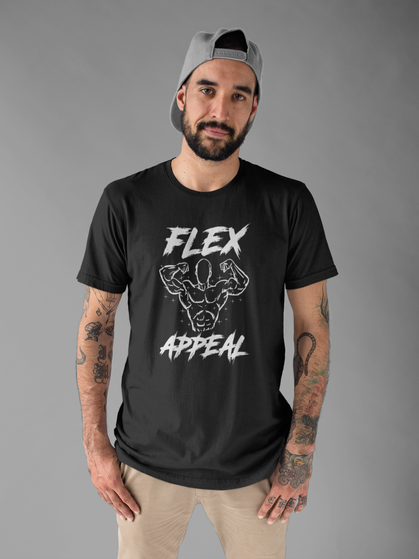 Flex Appeal Shirt, Bodybuilding Strength Tee, Muscle Gym Graphic T Shirt, Fitness Training Apparel, Lifting Workout Top