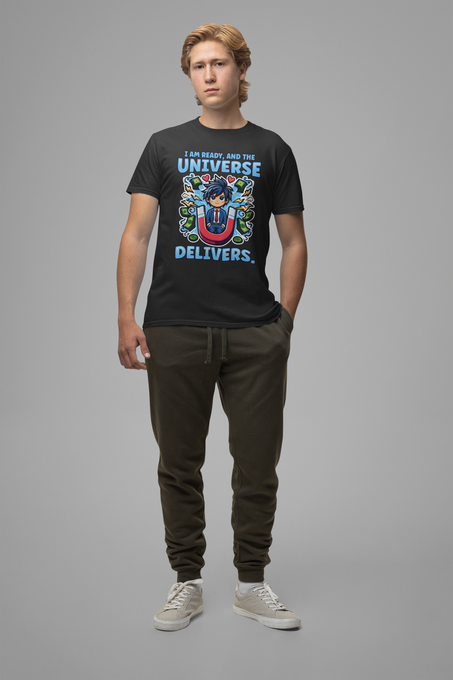 I Am Ready and the Universe Delivers Shirt, Manifestation Tee, Spiritual T Shirt, Law of Attraction Shirt, Cosmic Belief Gift