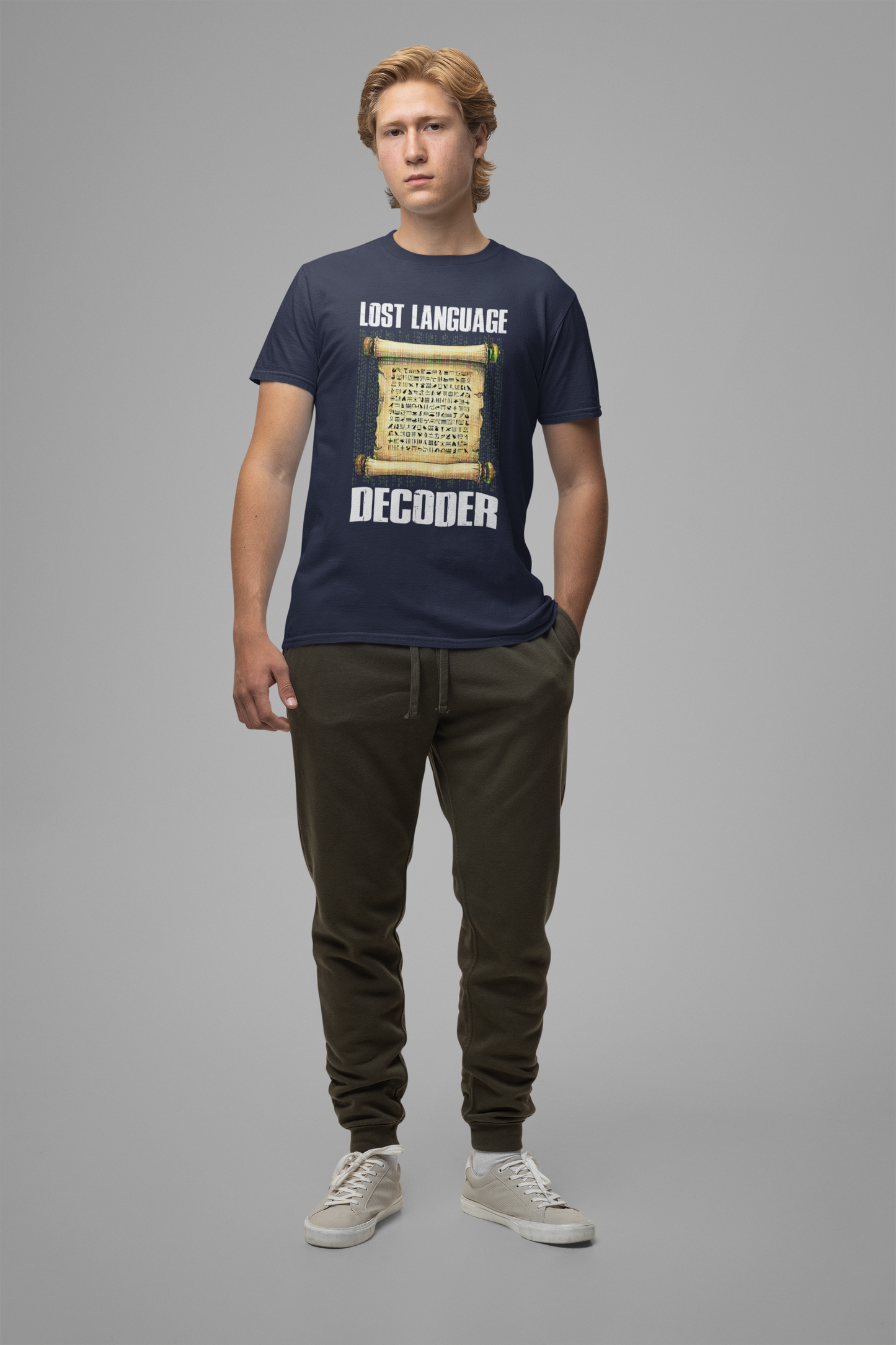 Lost Language Decoder Tee, Ancient Code Shirt, Linguistics Nerd Top, Script Symbol Graphic, Historian Puzzle Gift