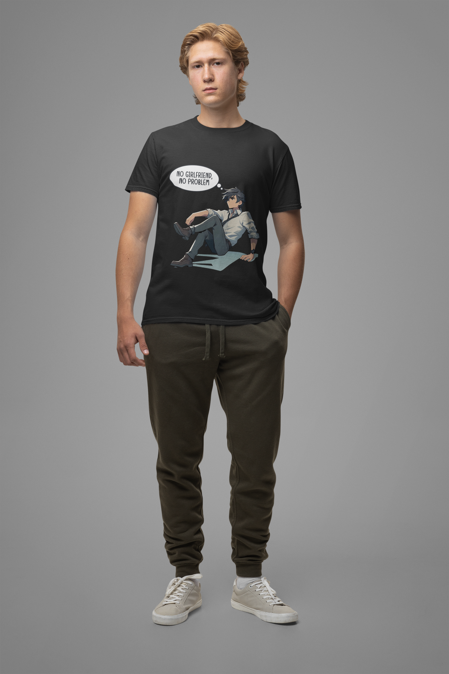 No Girlfriend No Problem Shirt, Independent Funny Tee, Single Life Freedom T Shirt, Confident Solo Apparel, Humor Statement Top