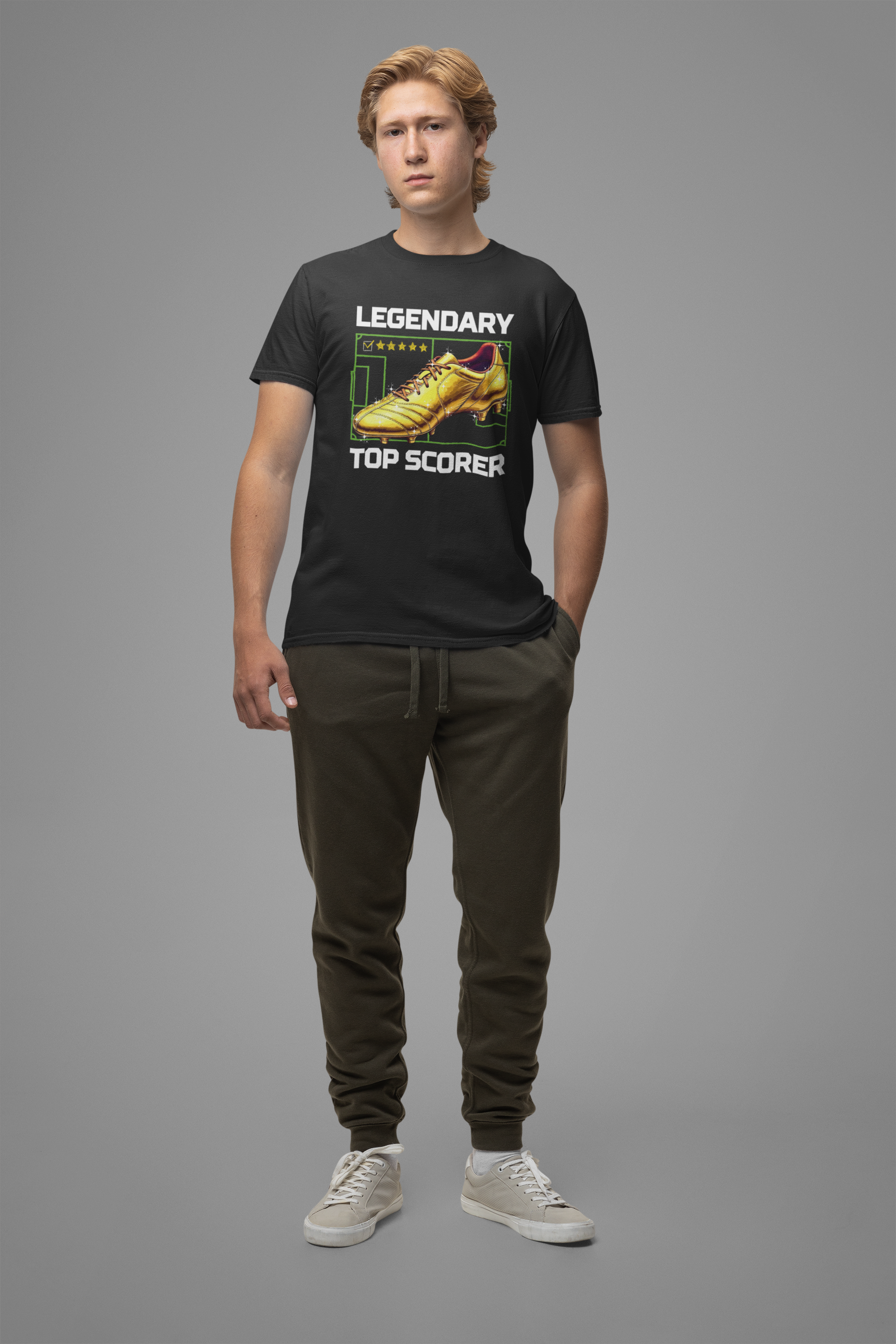Legendary Top Scorer | Golden Boot & Five-Star Review Graphic T-Shirt