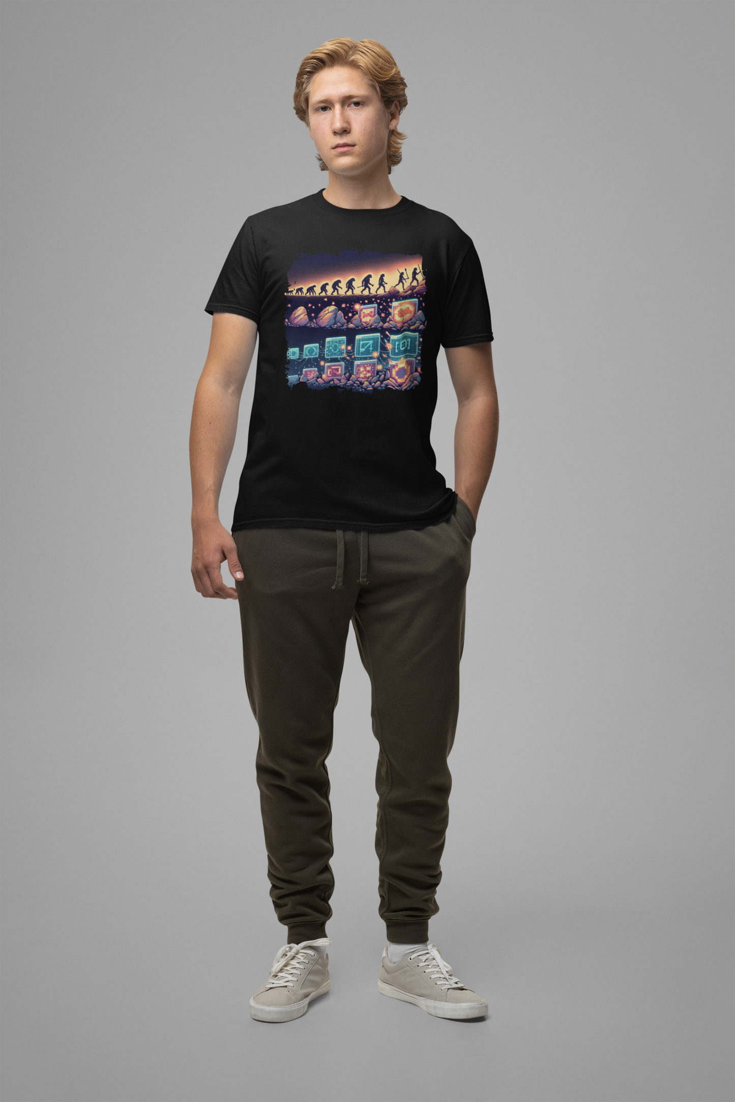 Cave Art to NFTs: The Evolution of Creativity Tshirt