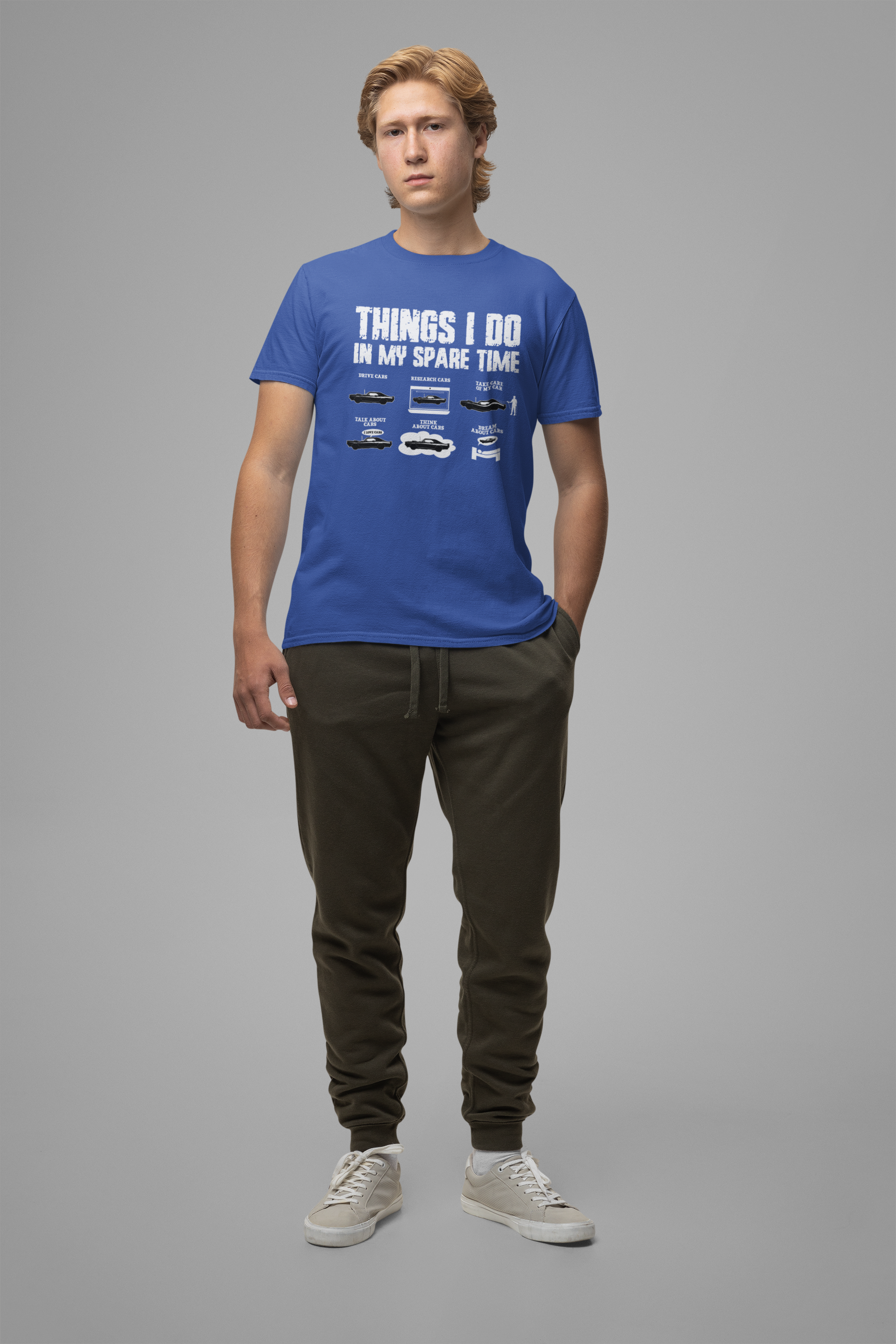 Things I Do In My Spare Time T-Shirt – Funny Car Lover Graphic Tee