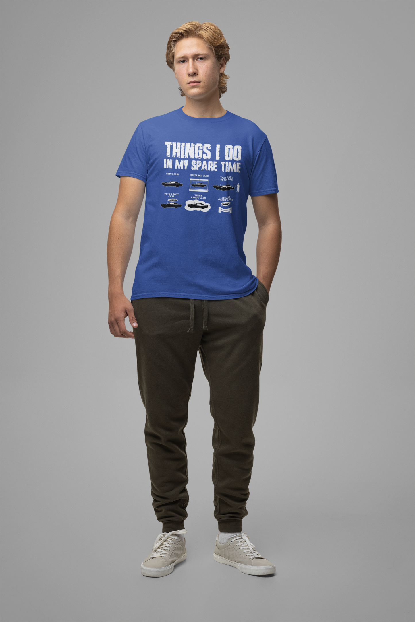Things I Do In My Spare Time T-Shirt – Funny Car Lover Graphic Tee