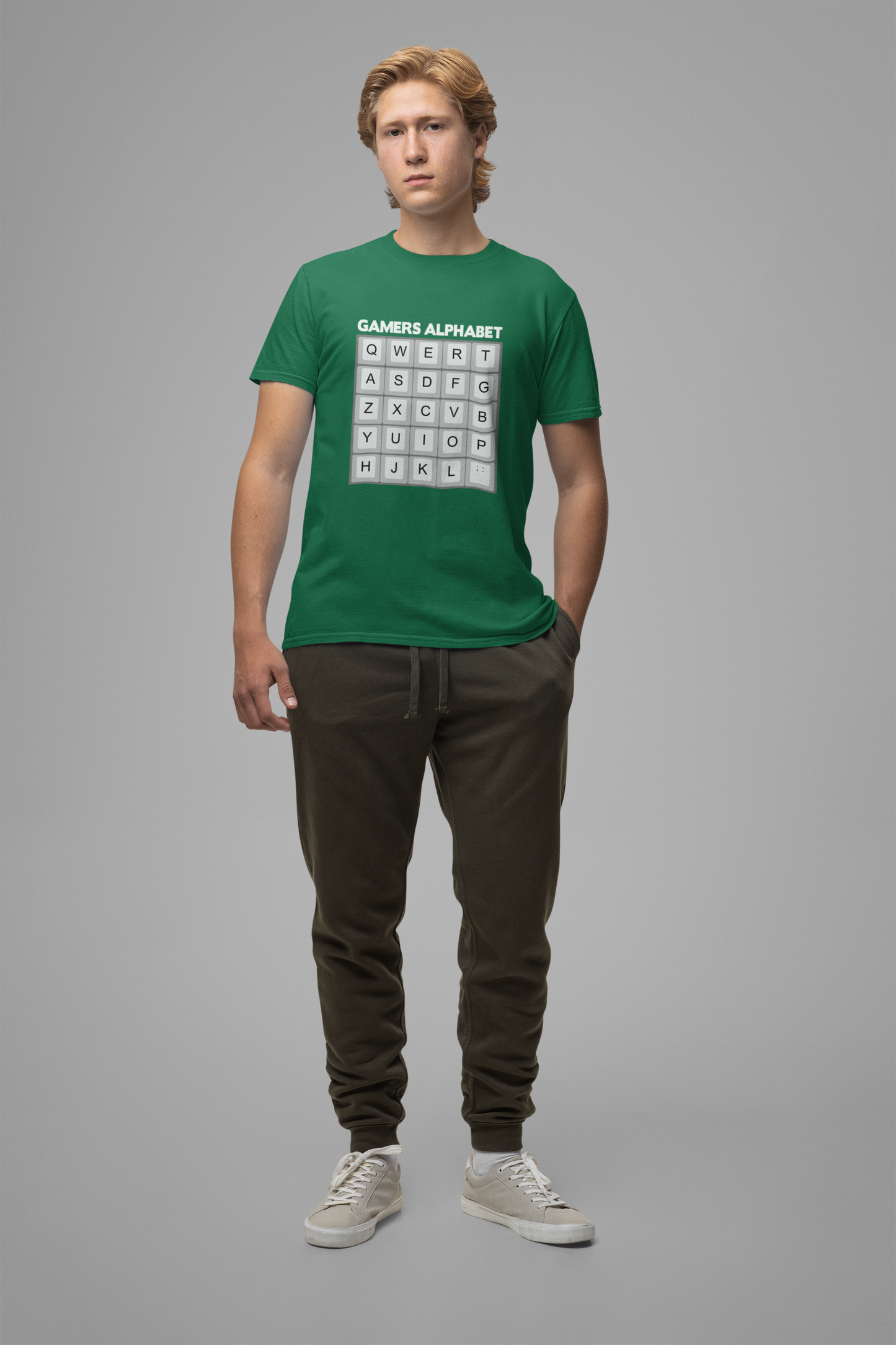 Gamers Alphabet T-Shirt – Funny Keyboard Gamer Essential Graphic Tee