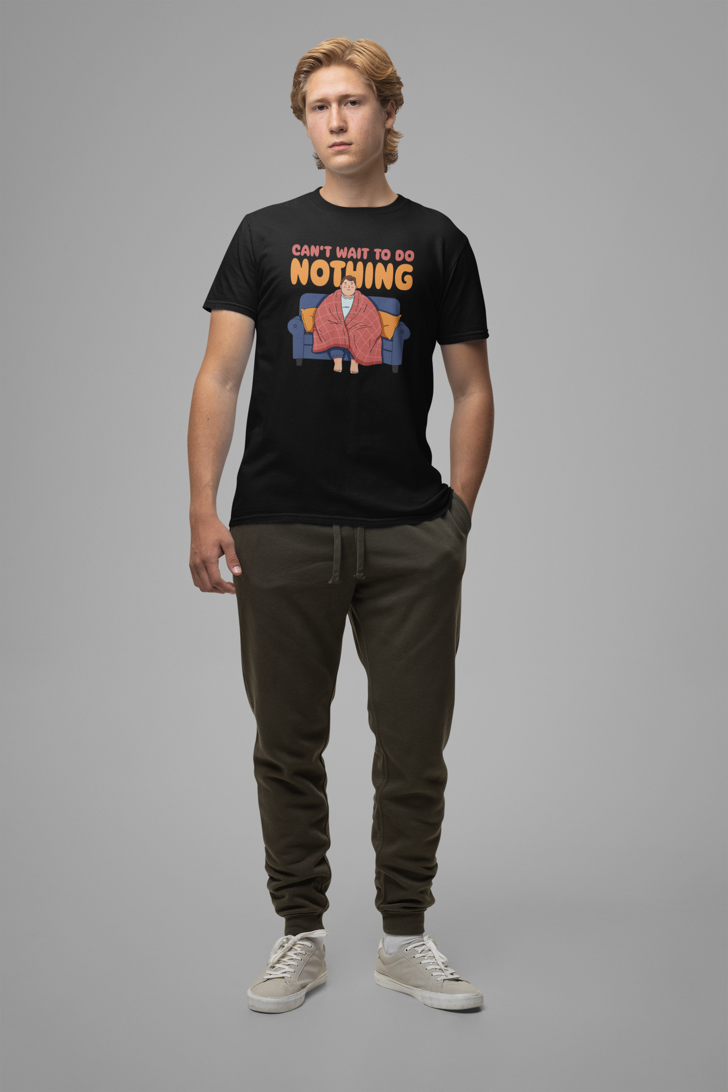 Can’t Wait to Do Nothing Tee, Lazy Weekend Shirt, Relaxation Mode Graphic Tee, Chill Vibes Top, Me Time Gift