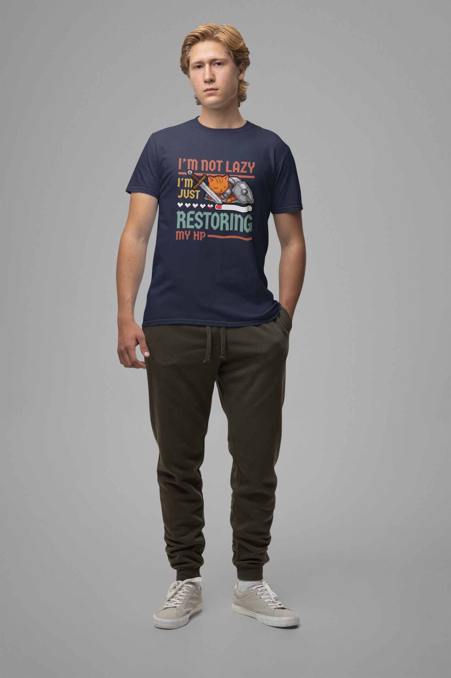 I’m Not Lazy I’m Just Conserving Energy Like a Pro Tee, Cat Nap Humor Shirt, Feline Chill Graphic Tee, Funny Mood Top