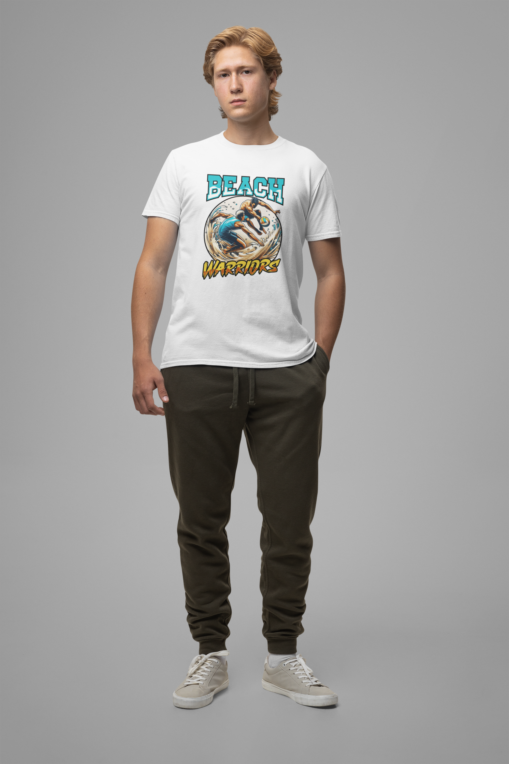Beach Warriors – Sand Court Battle Beach Ball Graphic T-Shirt