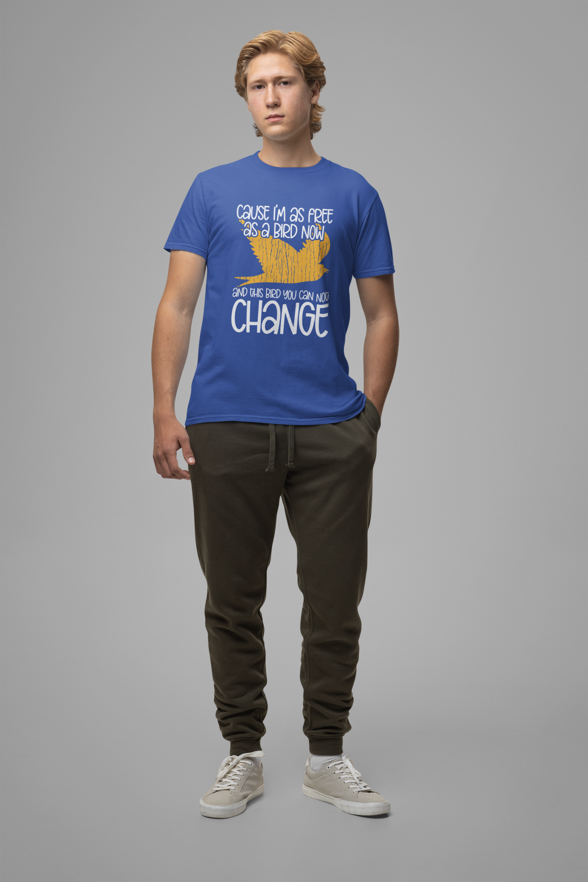 Free as a Bird T-Shirt – Abstract Flying Bird Graphic Freedom Tee