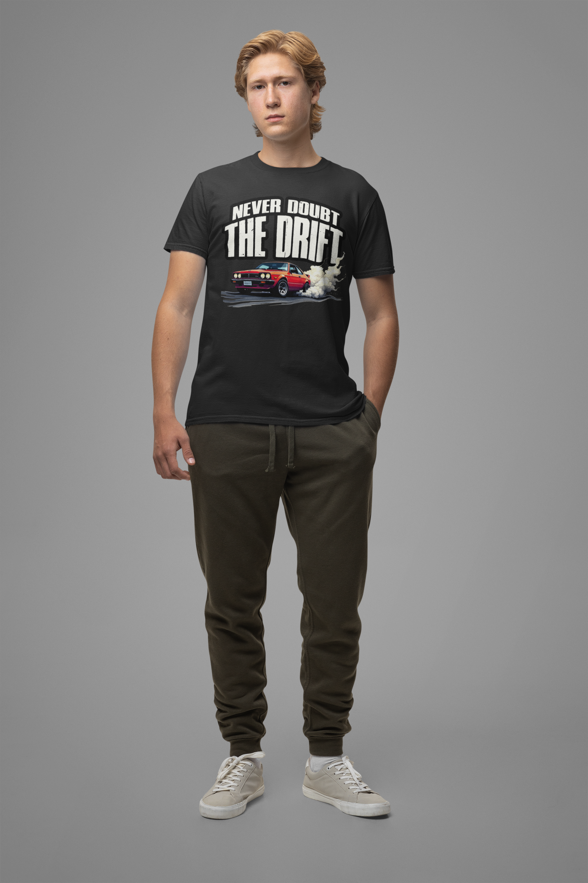 Never Doubt the Drift JDM Car Retro Racing Smoke Motion T-Shirt