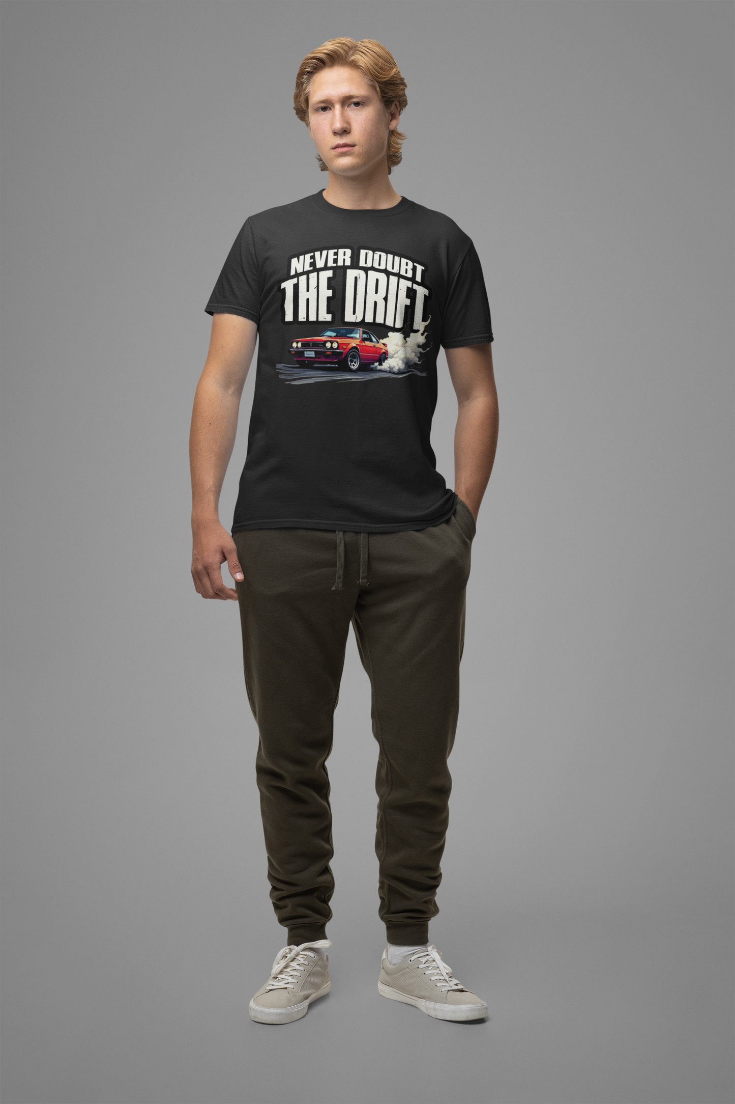 Never Doubt the Drift JDM Car Retro Racing Smoke Motion T-Shirt
