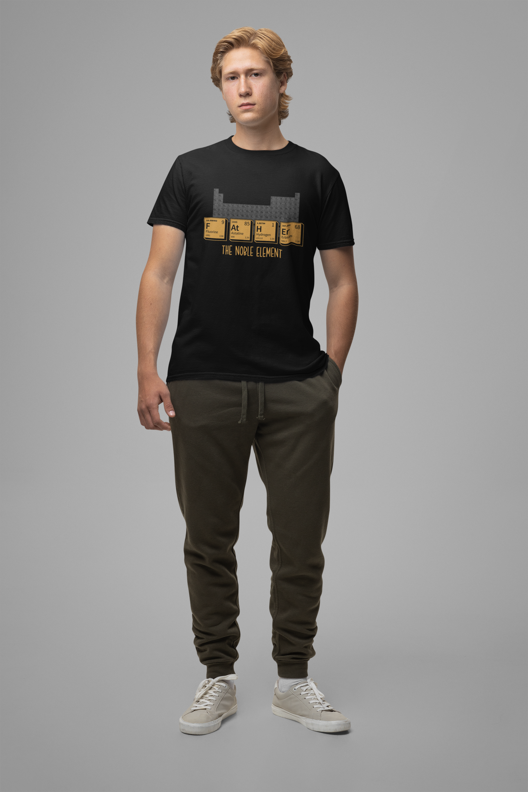 Funny Periodic Table T-Shirt – F At H Ar The Nobel Element Science Pun Tee