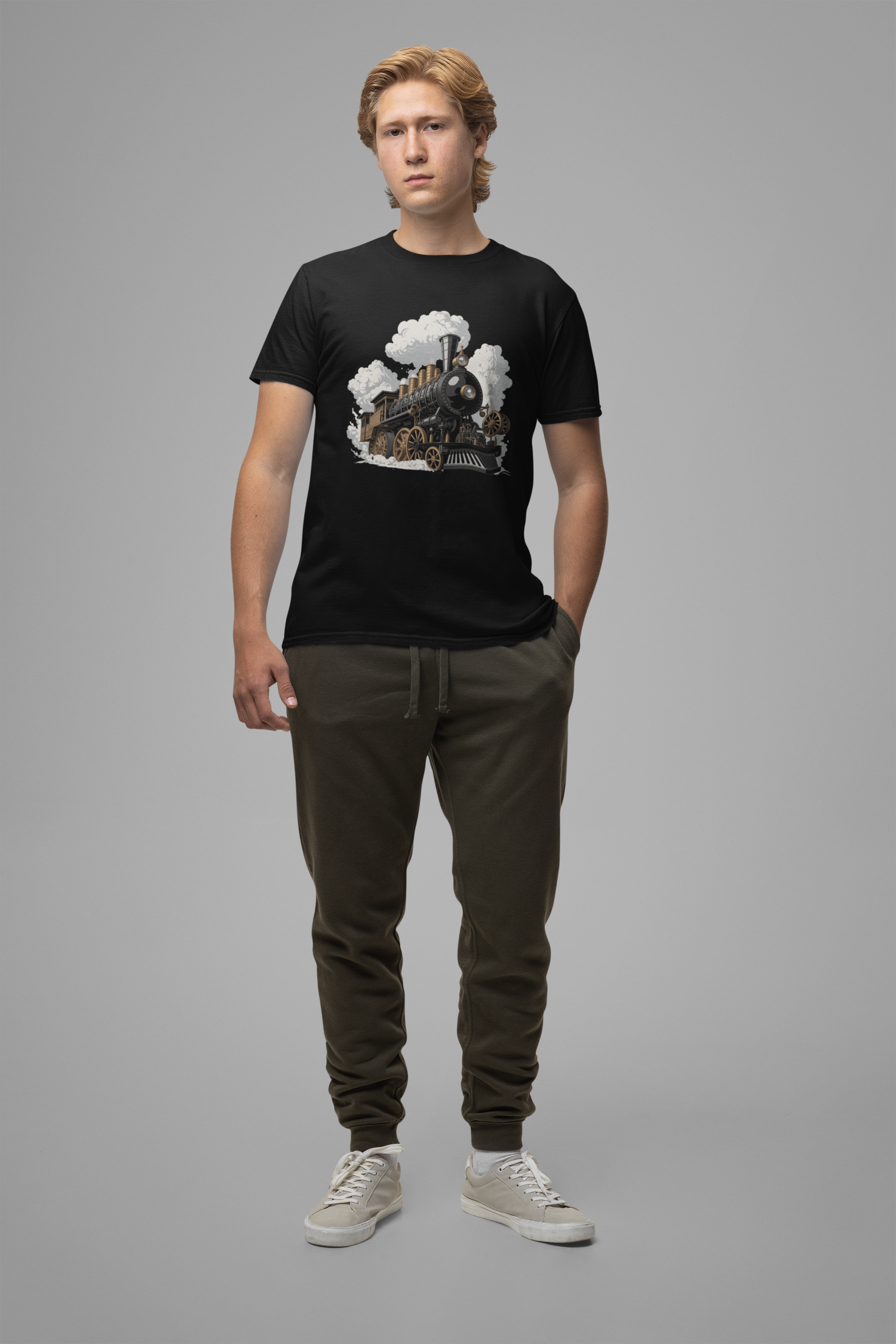 Steam locomotives Steam Power Changed Everything Tshirt – Historic Steam Train Graphic