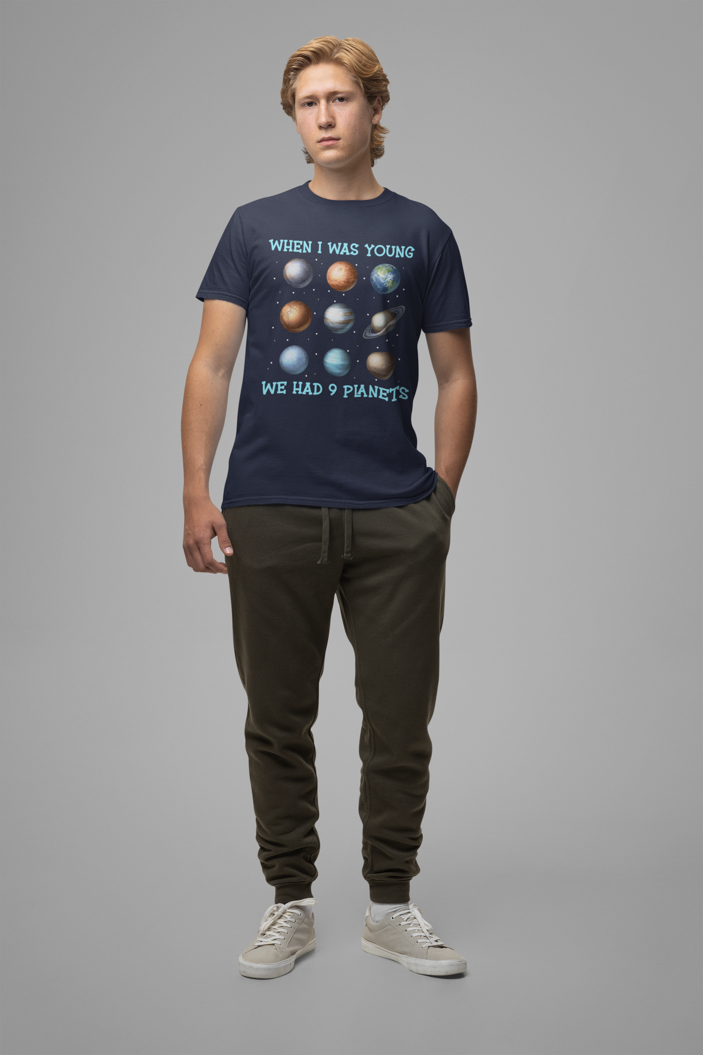 When I Was a Kid We Had 9 Planets Tshirt – Nostalgic Solar System Graphic