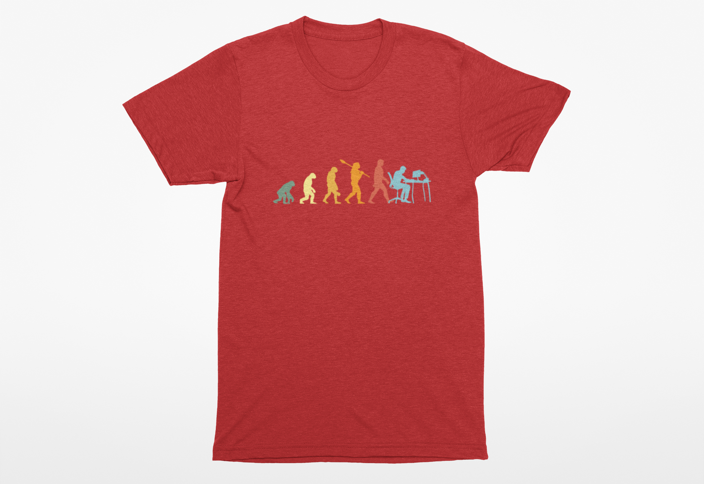 Evolution of Man to Computer User T-Shirt