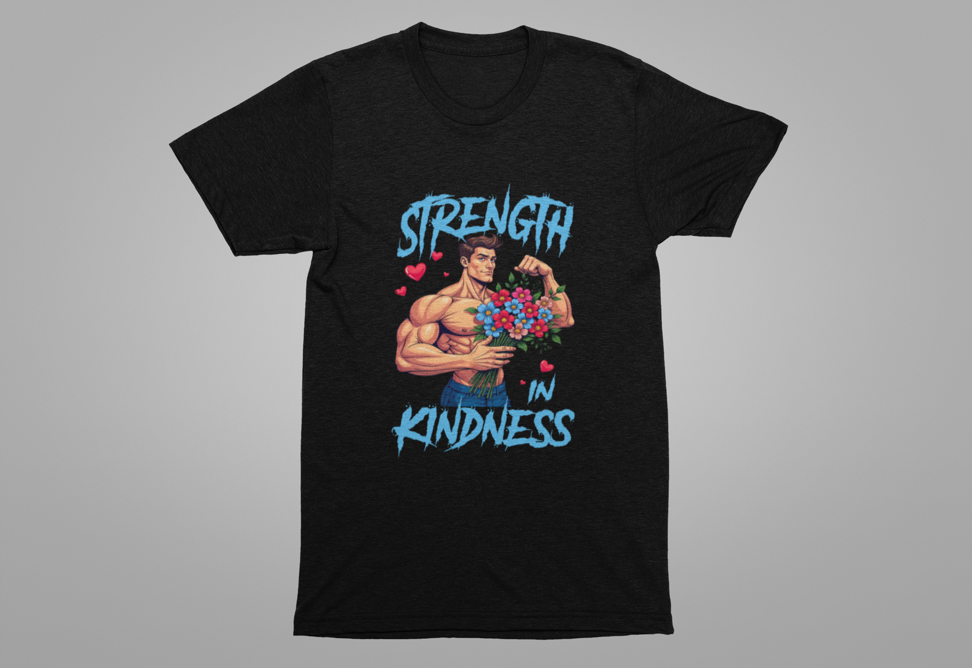 Strength in Kindness Shirt Bold Message Graphic Tee Inspiring Statement for Empaths Teachers Healers and Everyday Compassion Warriors