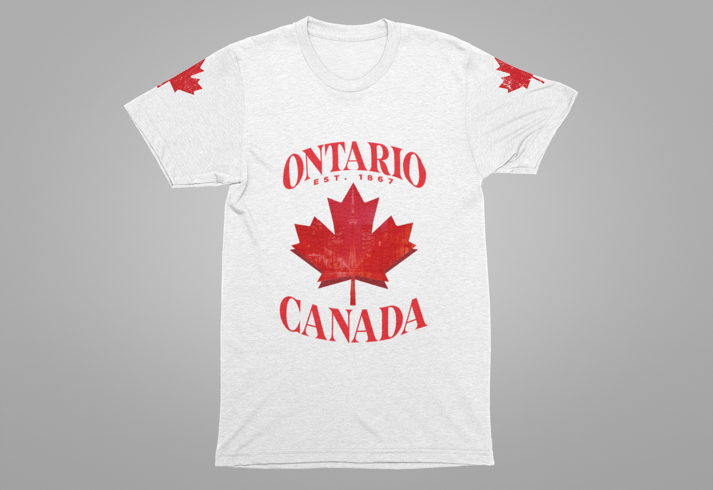 Ontario Skyline Maple Leaf T-Shirt