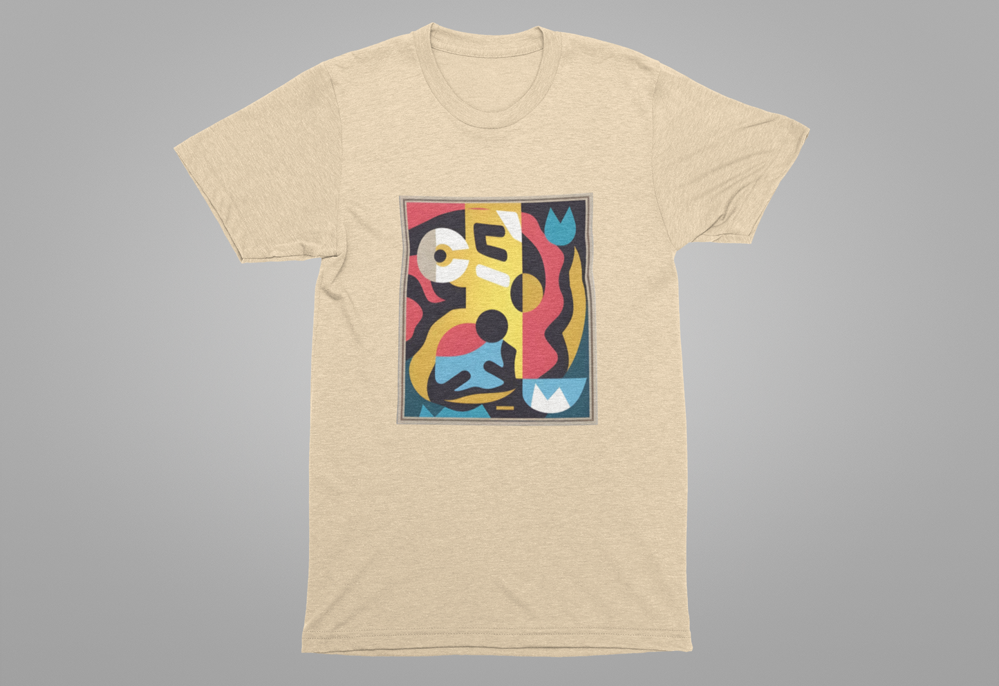 Modern Art Connoisseur Tshirt – Bold Abstract Graphic Design