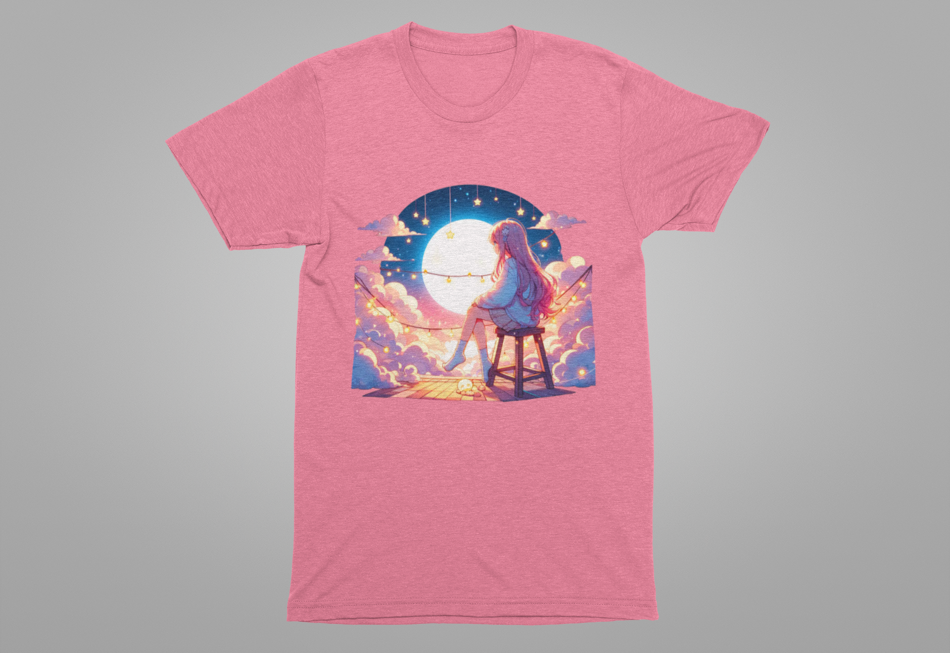 Rooftop Dreams - Starry Night Escape T-Shirt