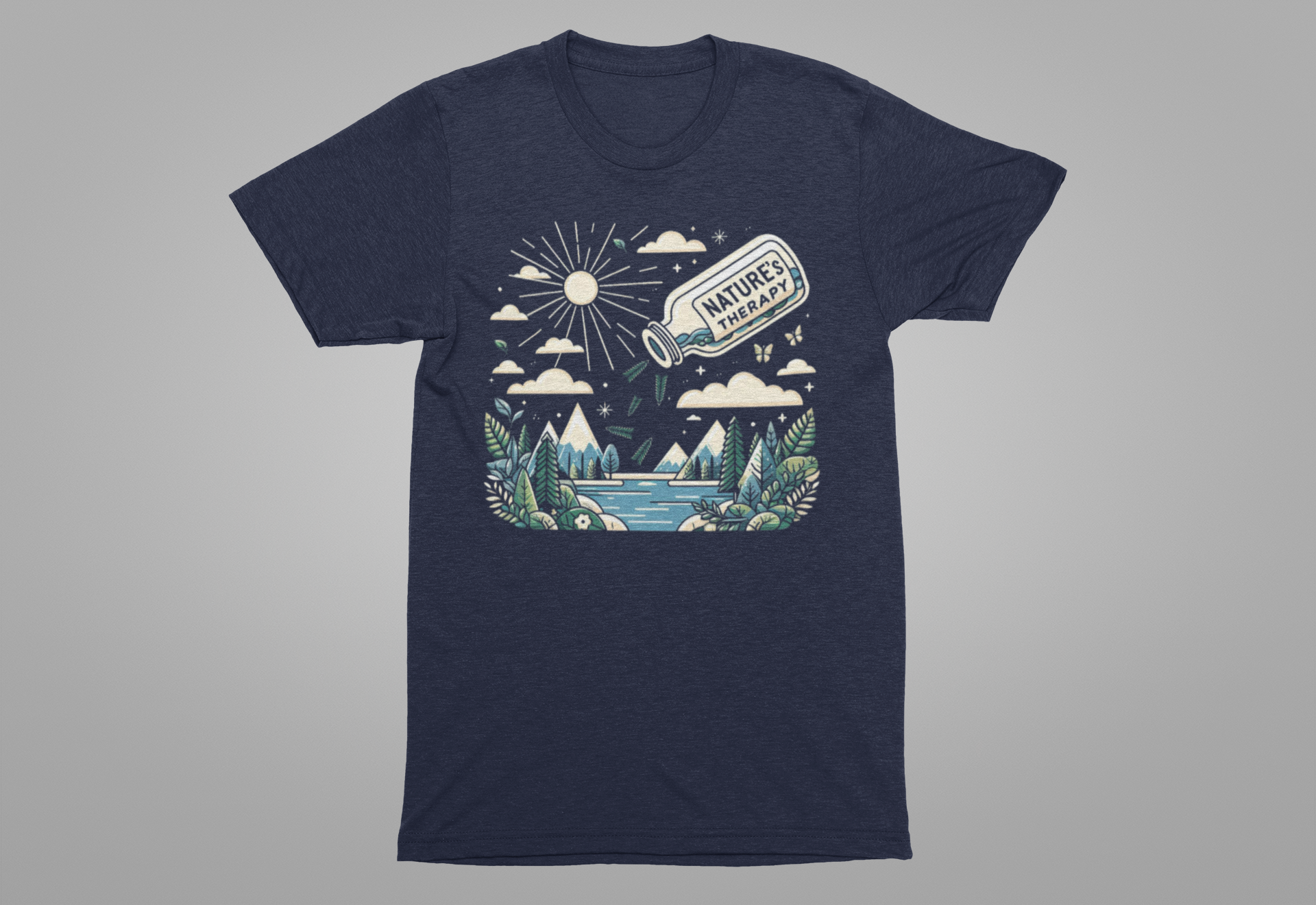 Nature’s Therapy | Pouring into Lake Graphic T-Shirt