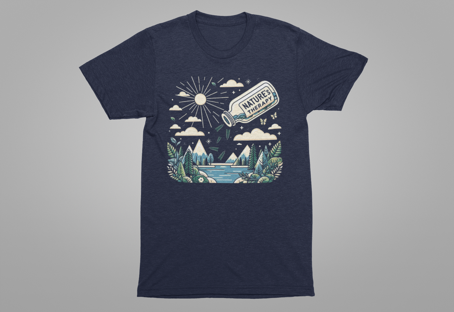 Nature’s Therapy | Pouring into Lake Graphic T-Shirt