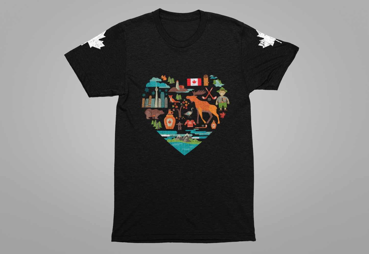 Canada Heart Icons Heritage T-Shirt