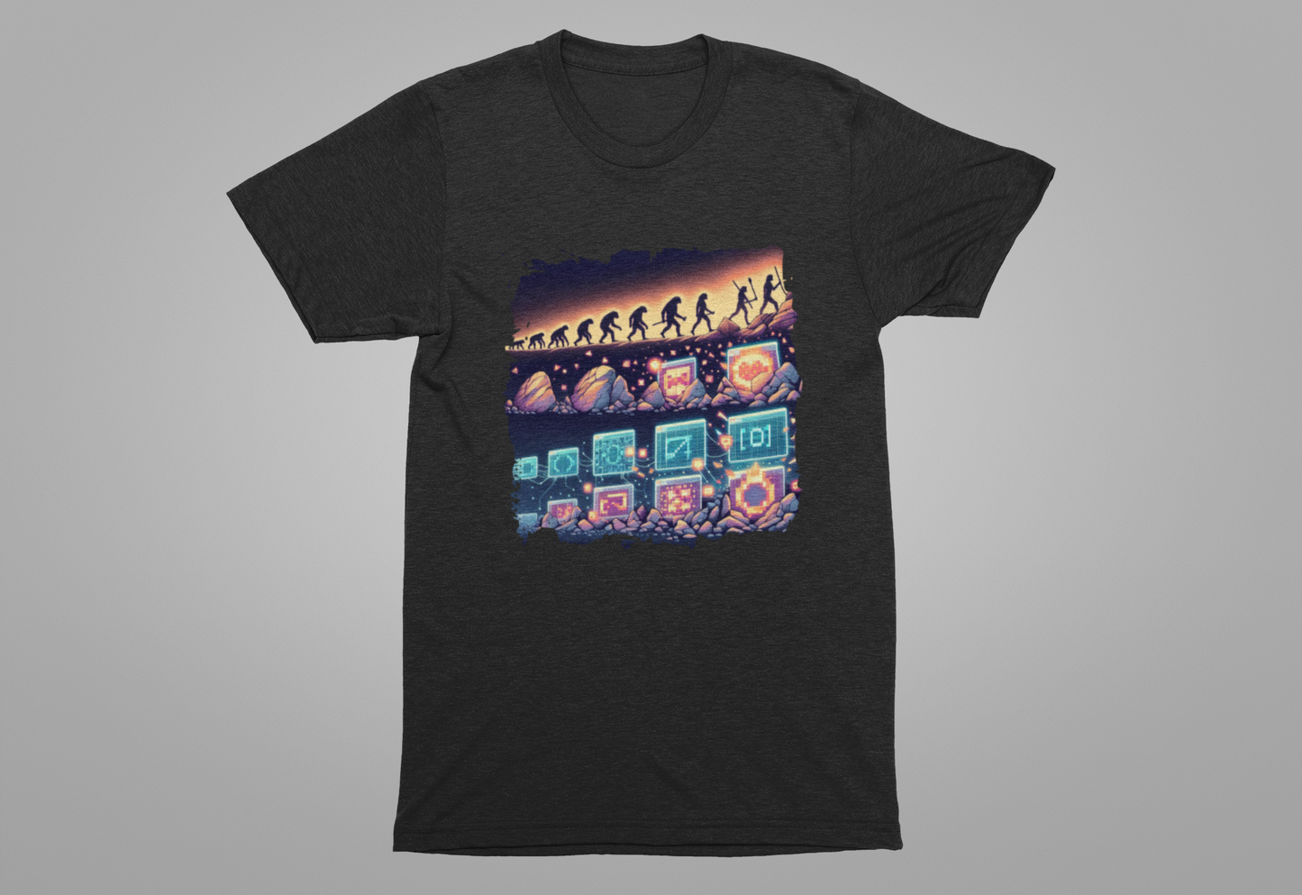 Cave Art to NFTs: The Evolution of Creativity Tshirt