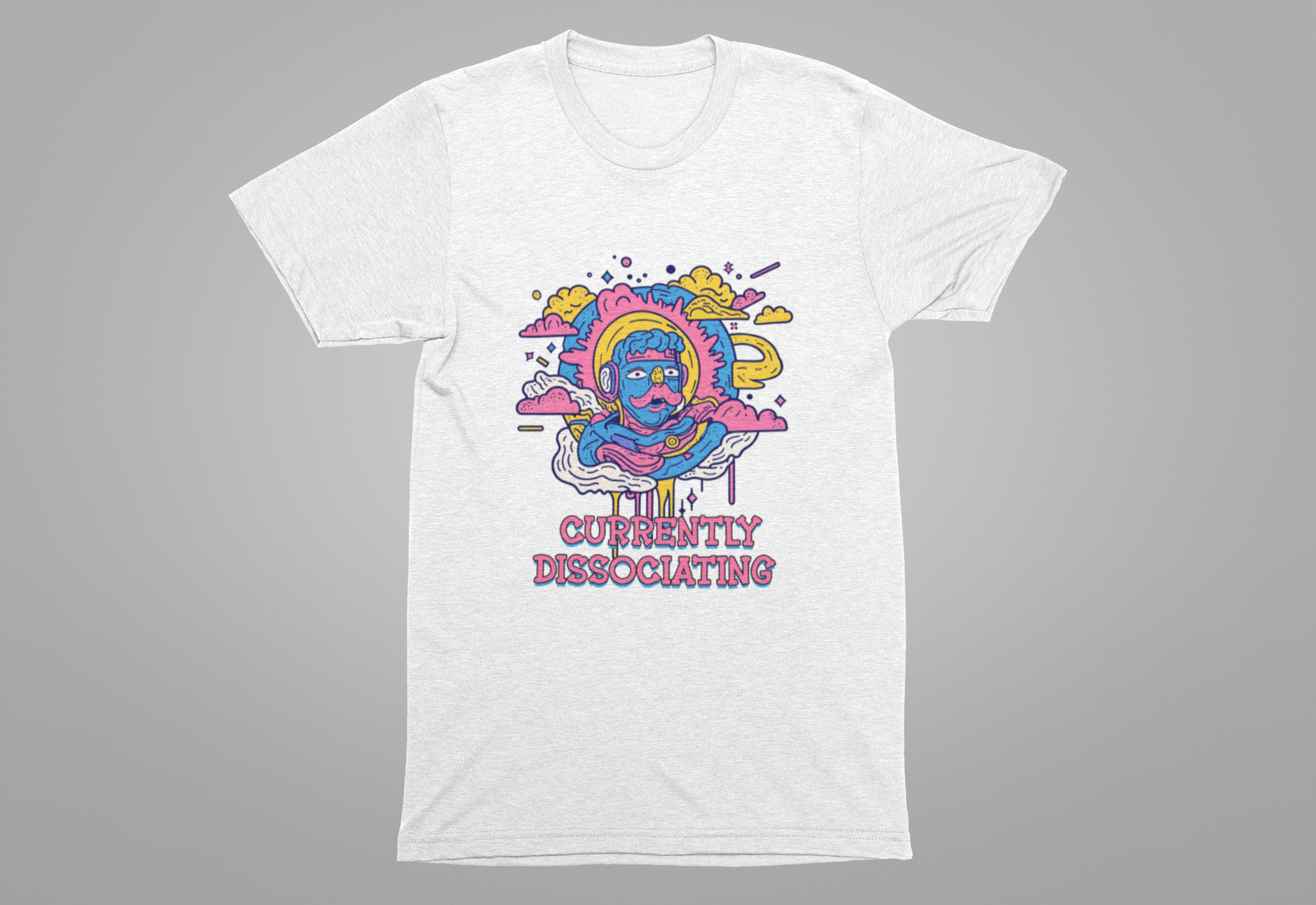 Currently Dissociating – Visually Detached from Reality or Oneself Graphic T-Shirt
