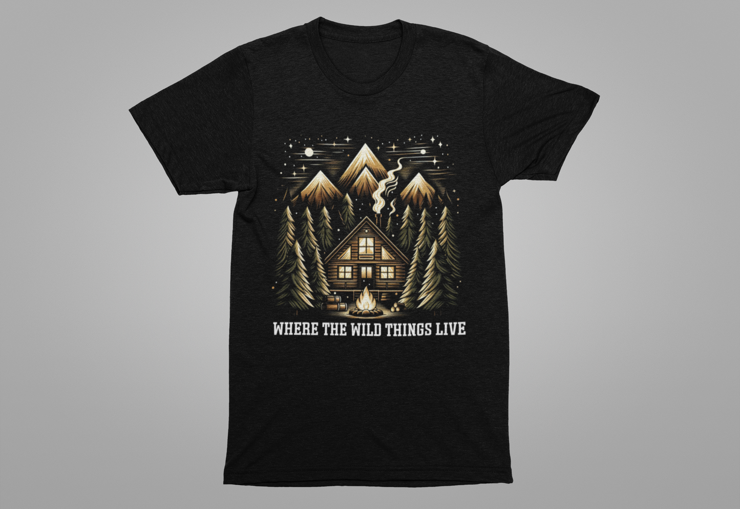 Nature is home shirt, cabin life tee, wilderness living t shirt, off grid lifestyle shirt, cozy nature retreat shirt, forest cabin apparel