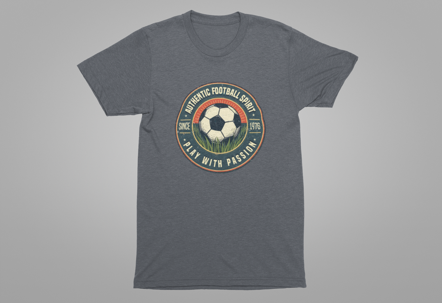 Retro Soccer Badge Tee, Vintage Football Graphic Shirt, Classic Sports Fan Top, Game Day Retro Look, Soccer History Gift Shirt