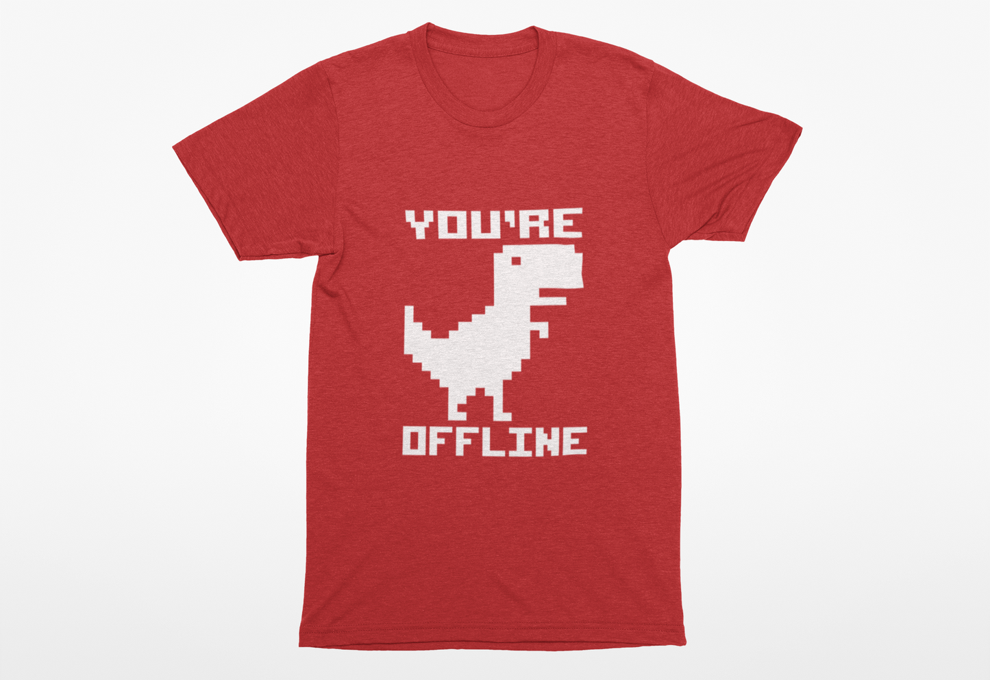 You're Offline Pixel Dinosaur T-Shirt