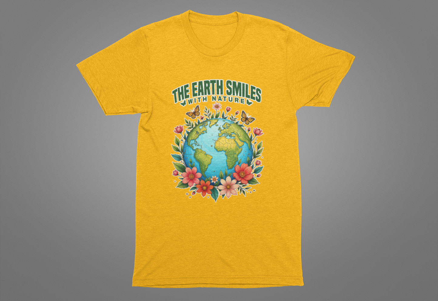 The Earth Smiles In Flowers Shirt, Nature Inspired Floral Tee, Earth Day Garden T Shirt, Botanical Art Apparel, Bloom With Nature Top