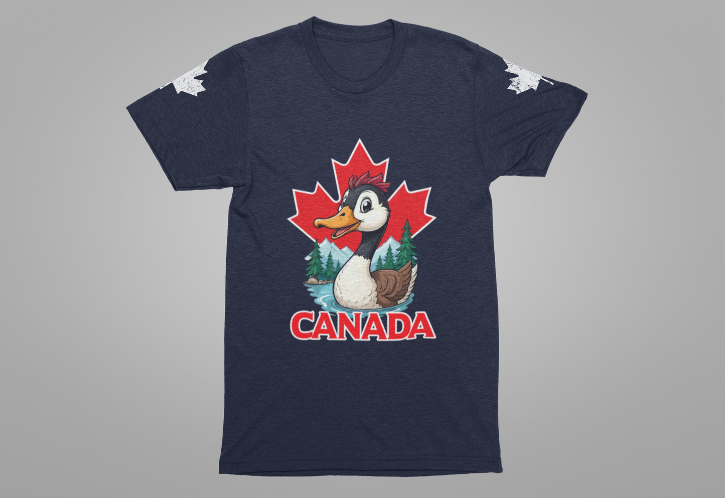 Canada Maple Duck Cartoon T-Shirt