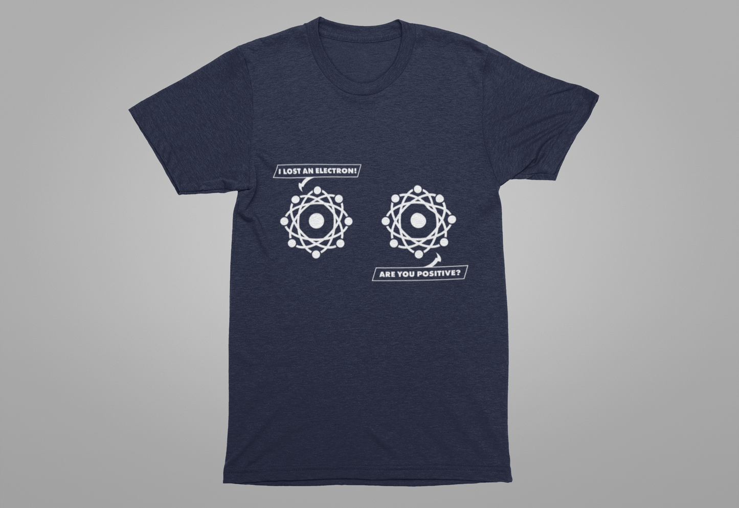 I Lost an Electron Tshirt – Funny Chemistry Pun with Thought Bubble