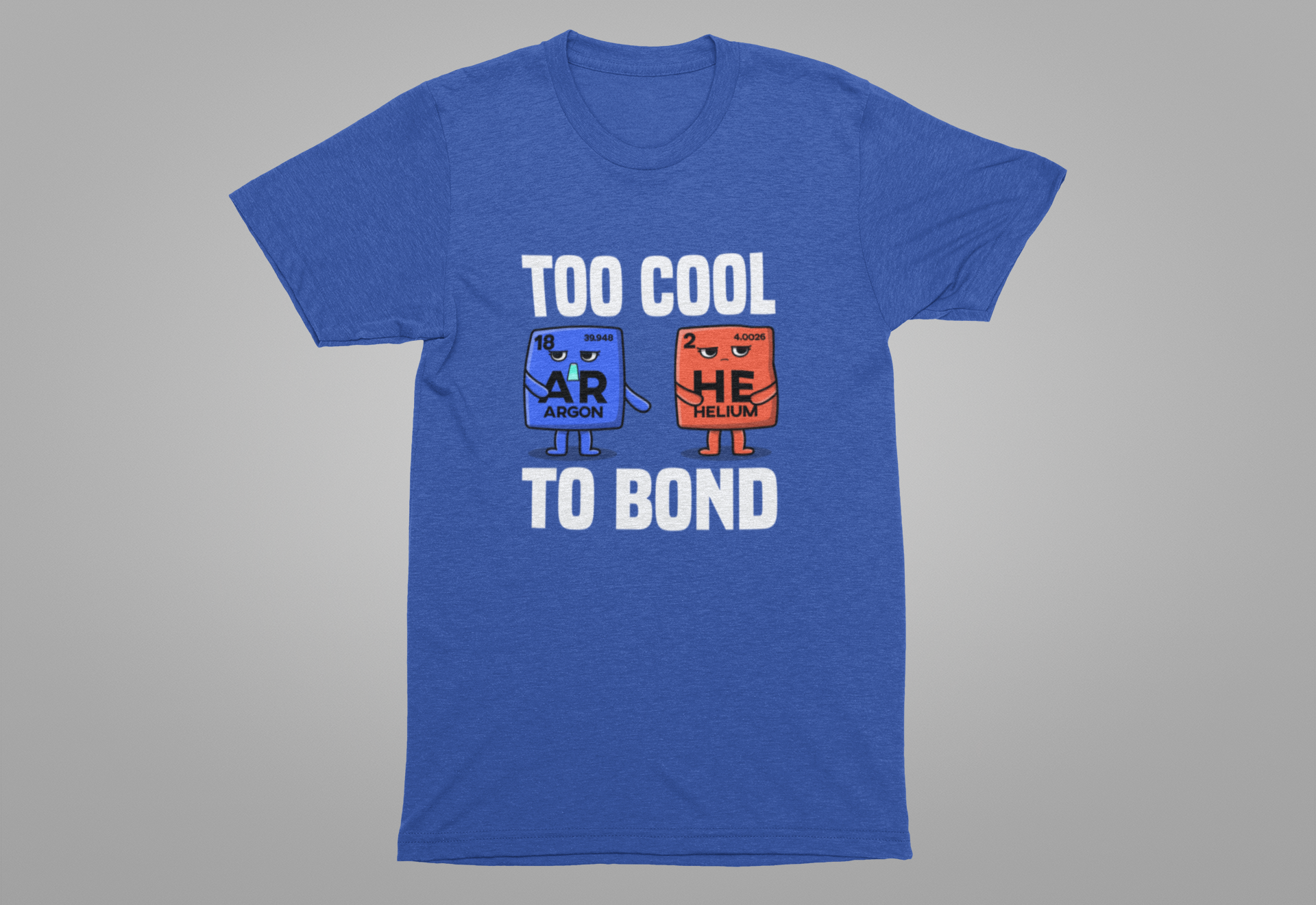 Noble Gases Don’t React Tee, Chemistry Joke Shirt, Science Humor Graphic Tee, Periodic Table Funny Top, Geek Gift