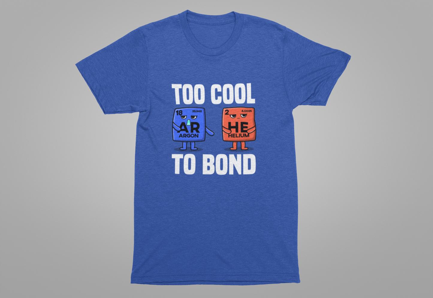 Noble Gases Don’t React Tee, Chemistry Joke Shirt, Science Humor Graphic Tee, Periodic Table Funny Top, Geek Gift