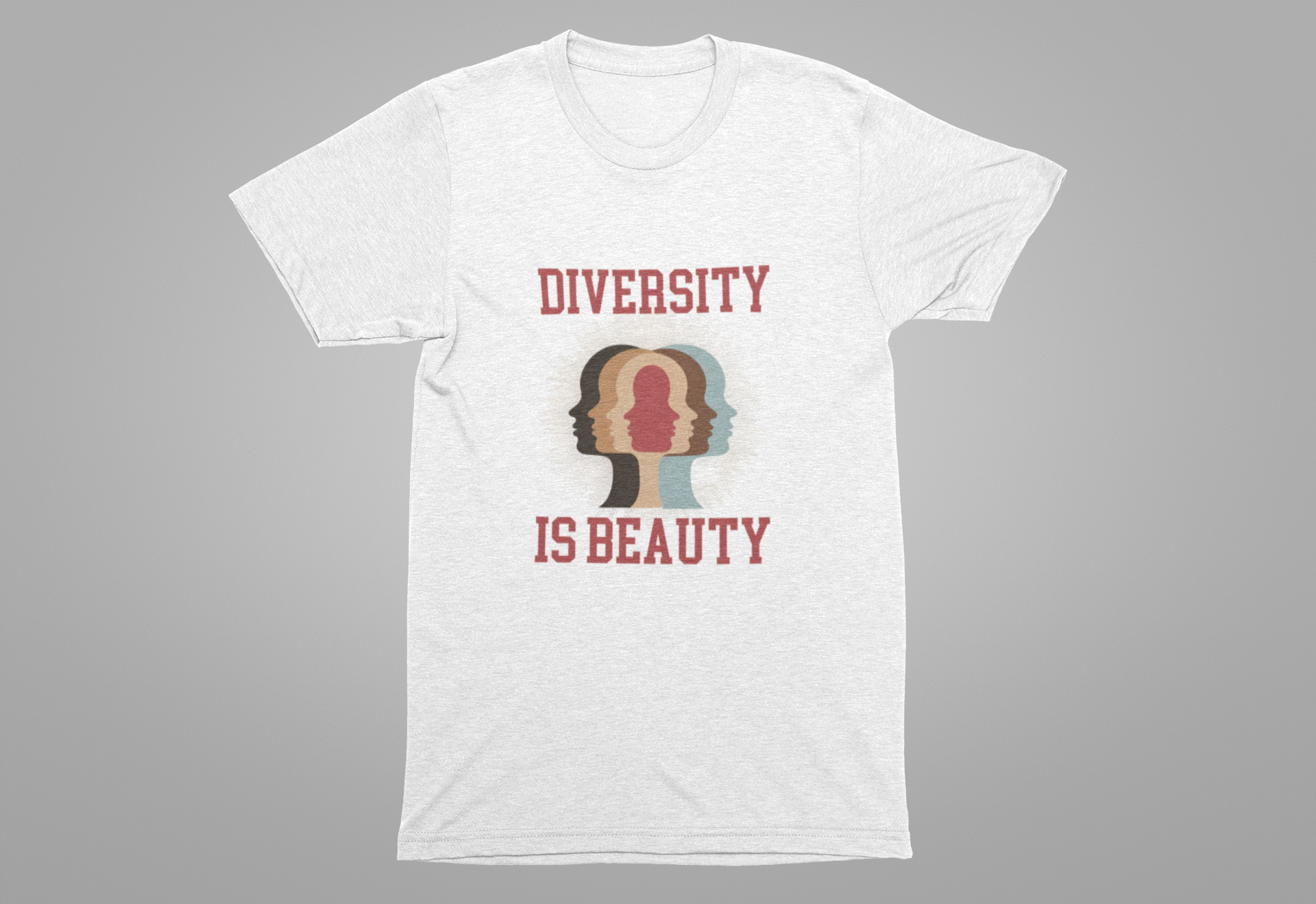 Diversity Is Beauty – Faces in Every Shade Inclusive Graphic T-Shirt