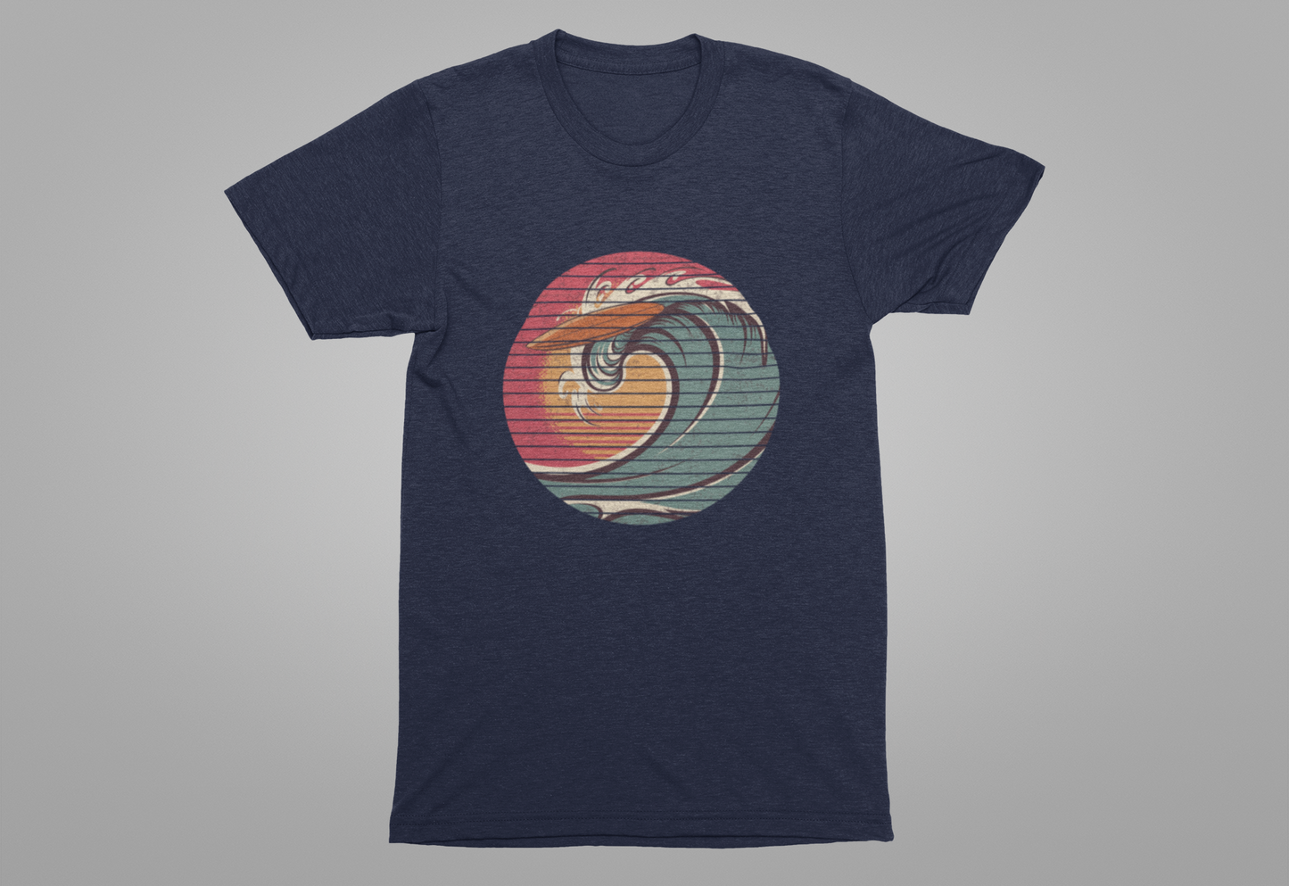 Ride the Wave – Surfboard & Sun Adventure Graphic T-Shirt