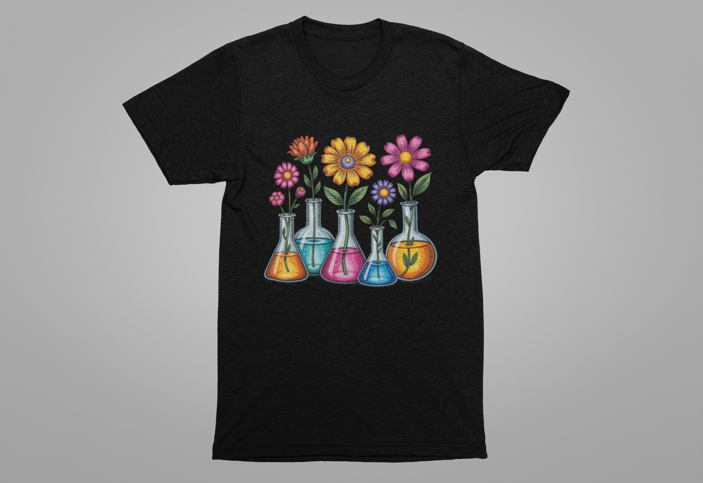 Chemistry Flower Power Shirt – Botanical Science Graphic Tee