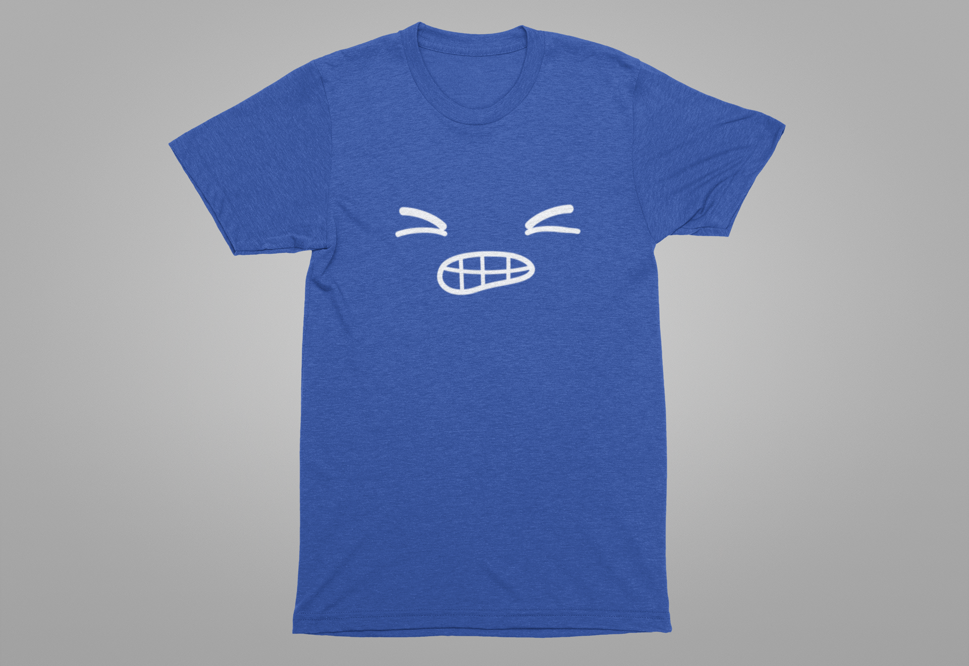 Minimalist Bold Expression T-Shirt – Black Tee with Bold Face Graphic