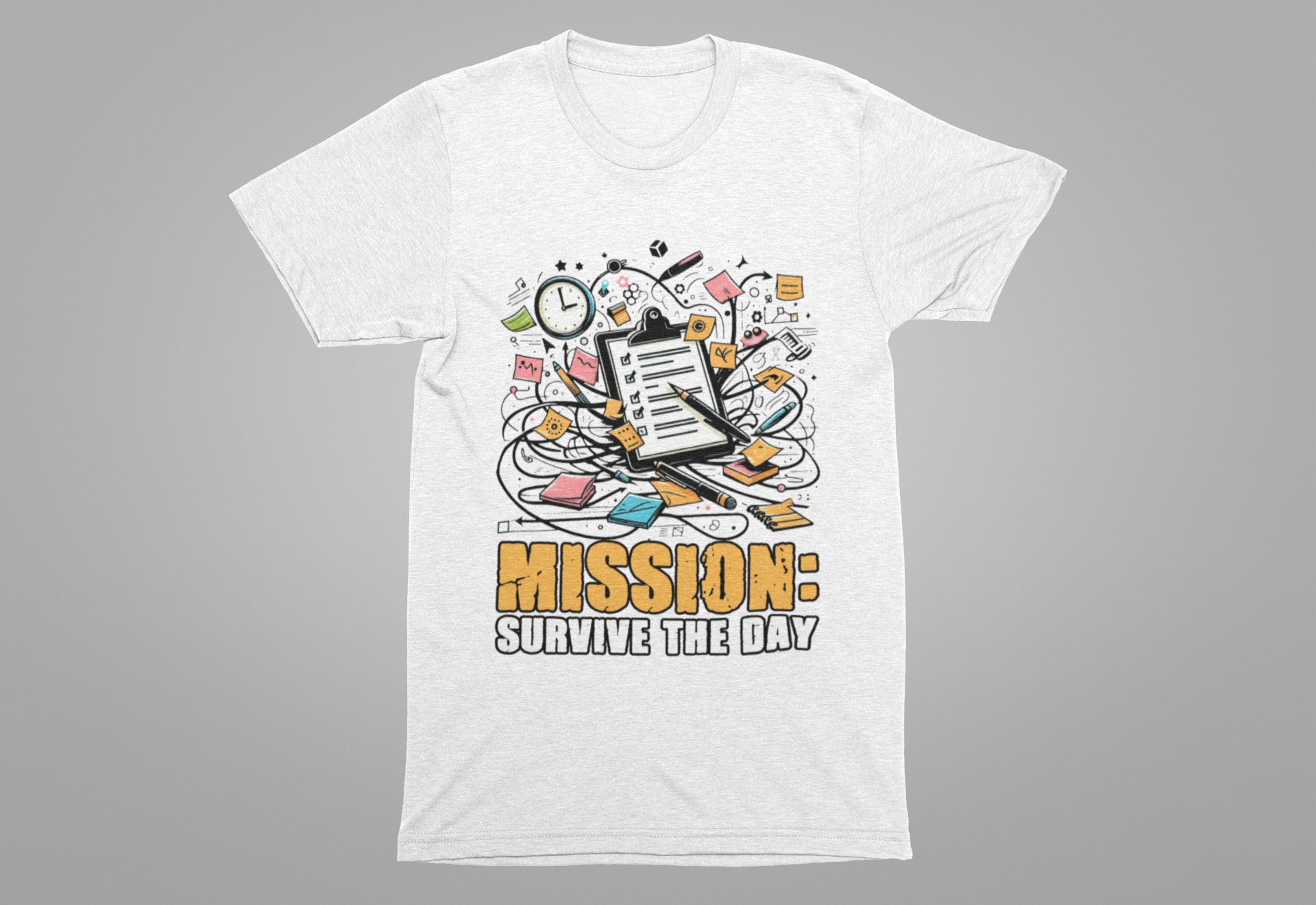 Chaos Coordinator- Mission to Survive | Task List Graphic T-Shirt