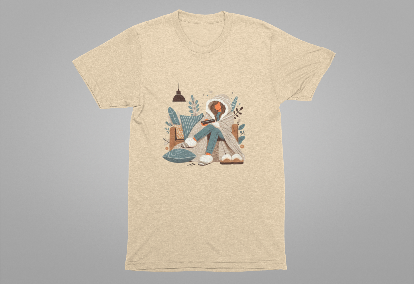 In My Lazy Era Relax and Unwind | Girl on Sofa with Remote Graphic T-Shirt