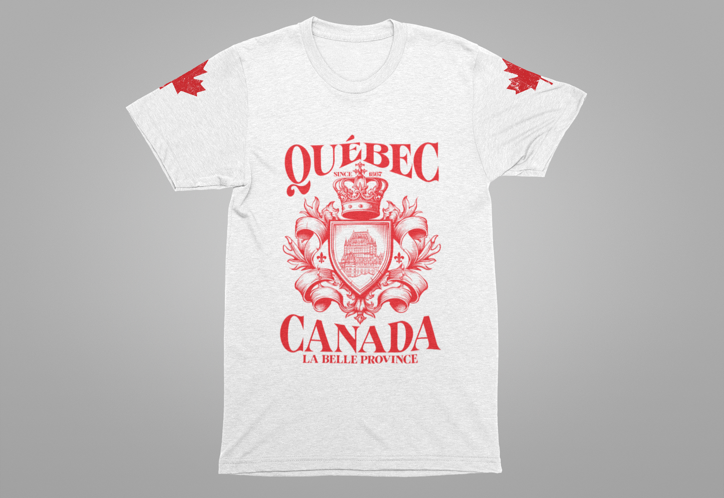 Québec La Belle Province Crest Canada T-Shirt